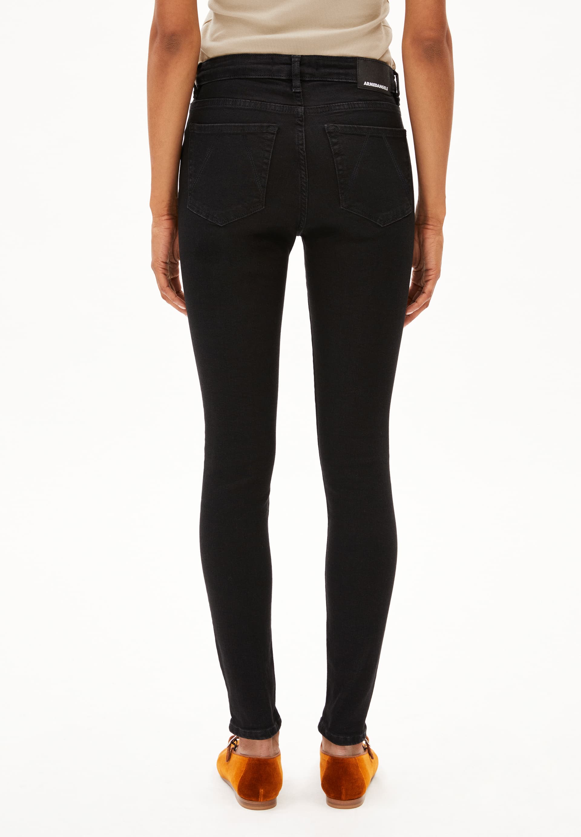 TILLAA Jean skinny taille mi-haute en mélange de coton biologique X-Stretch