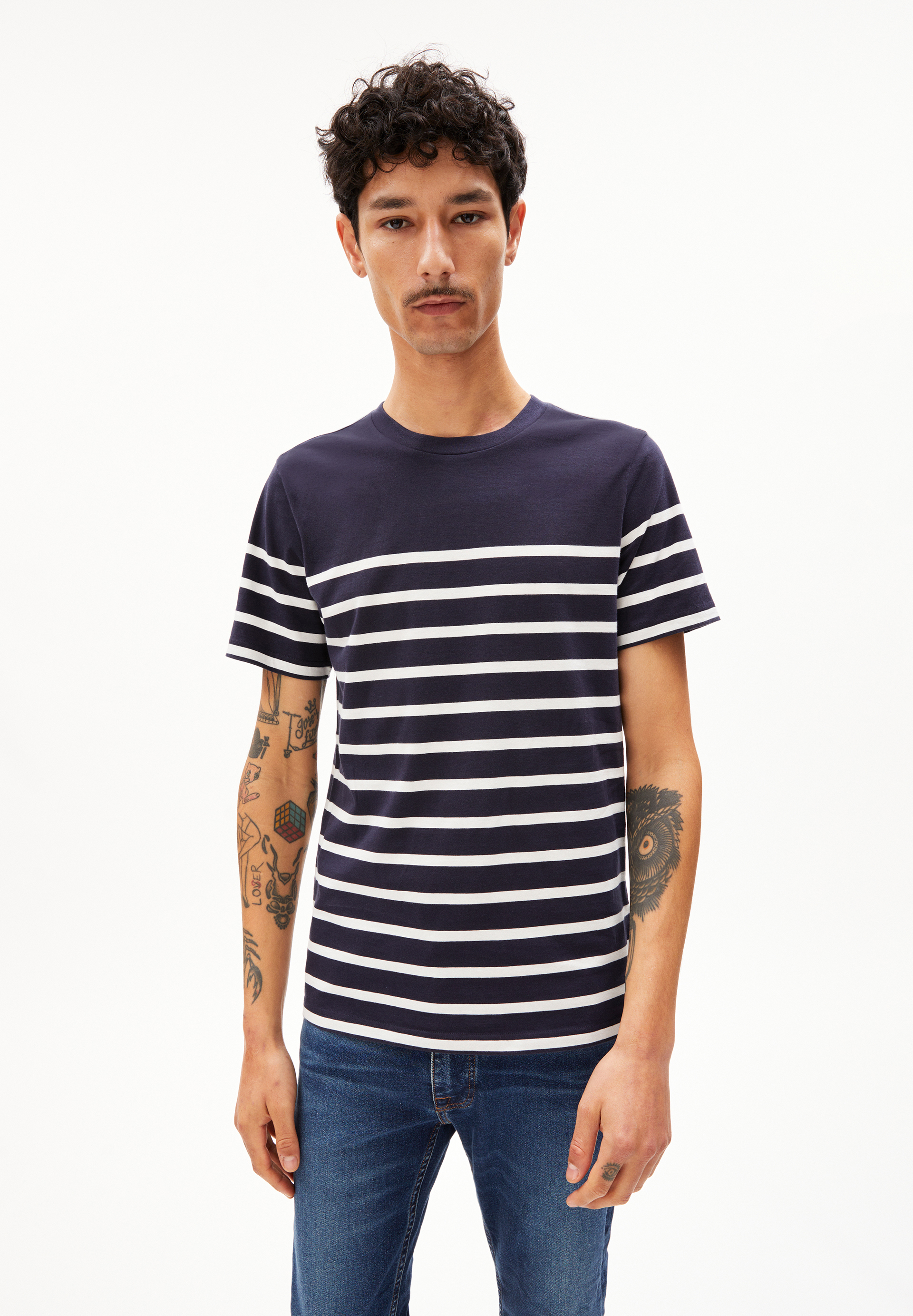 AADROS STRIPES T-Shirt Regular Fit aus Bio-Baumwolle
