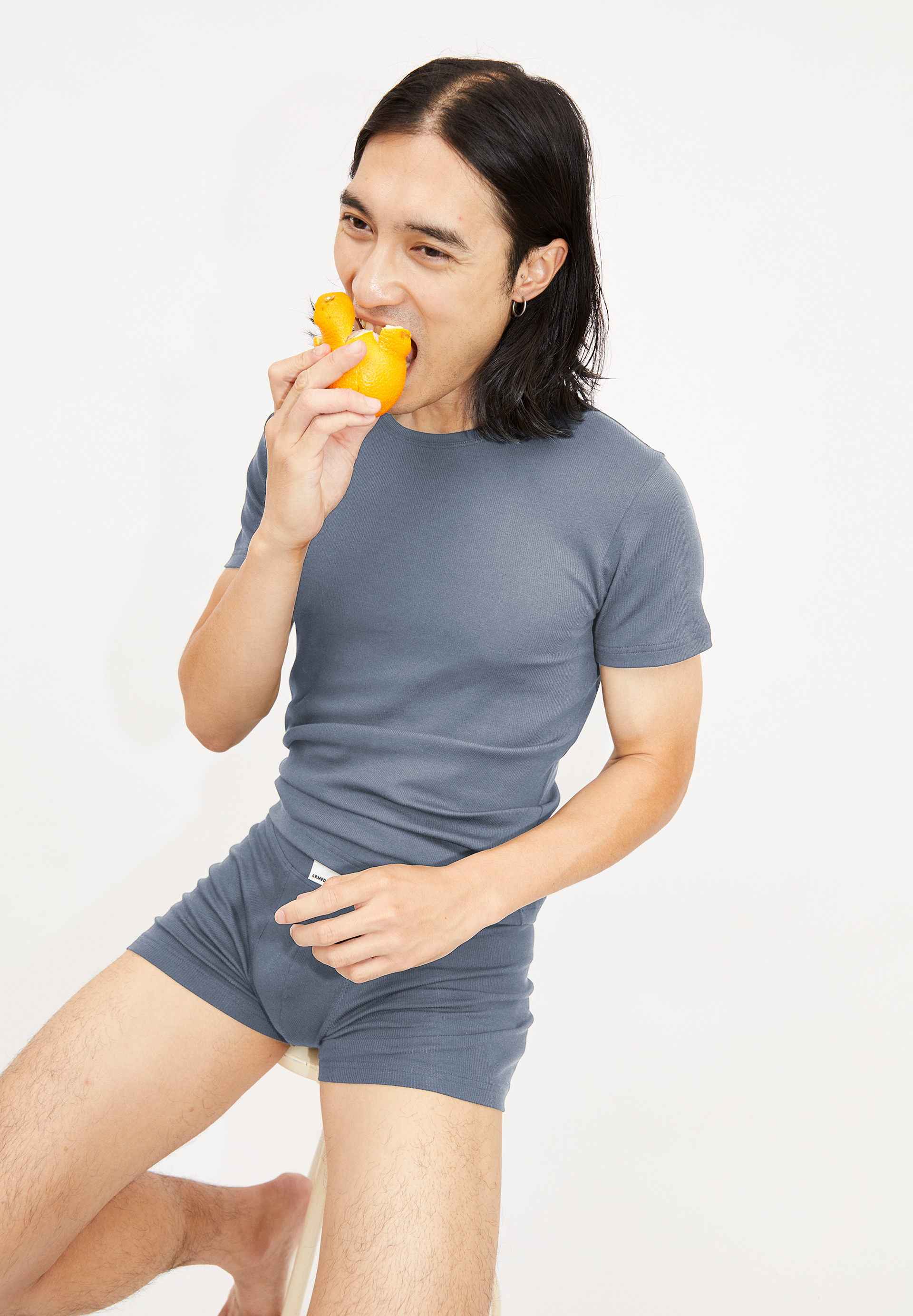 HELMAAR RIB Rib-T-Shirt made of Organic Cotton Mix
