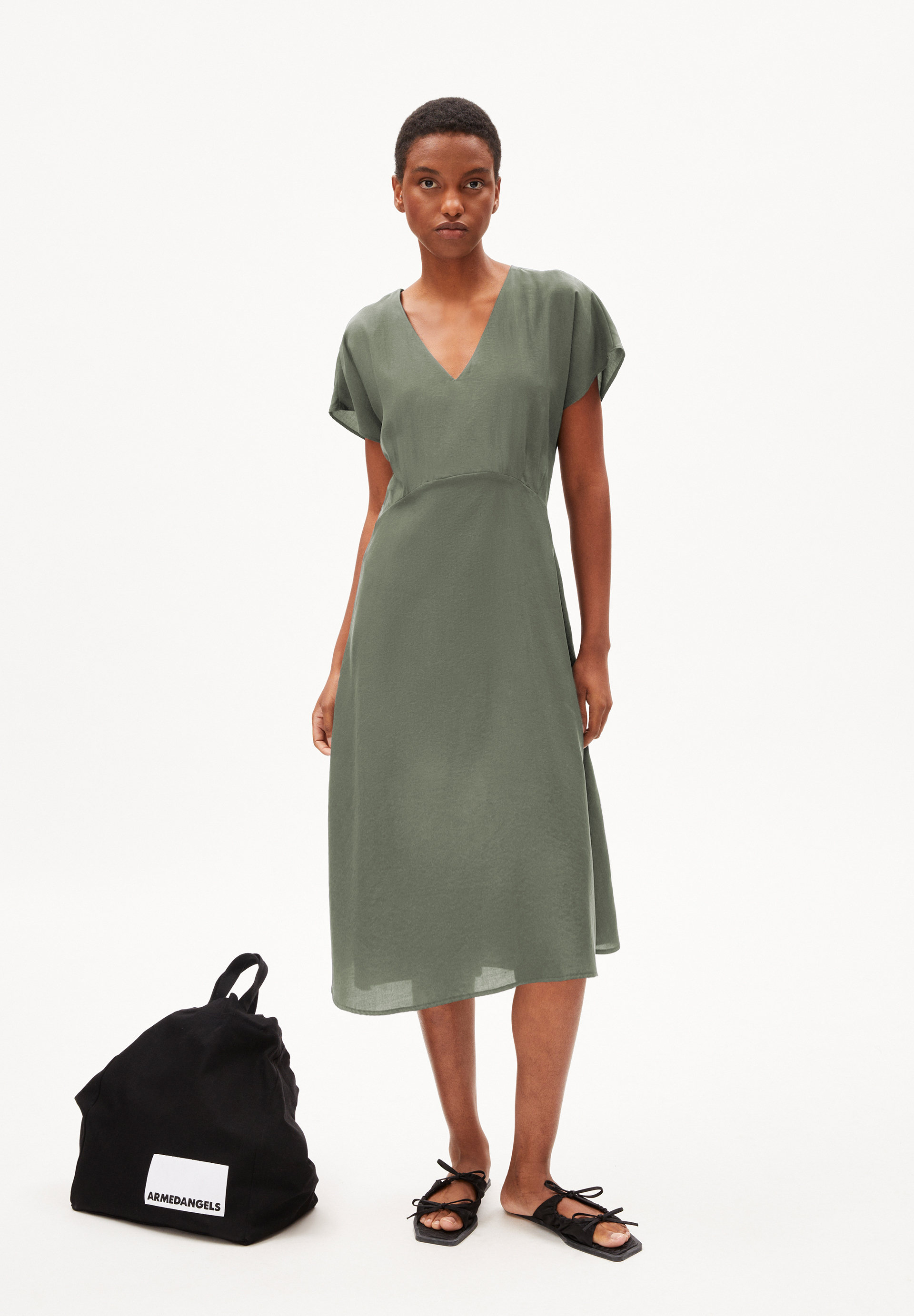 AALBINE Woven Dress Regular Fit made of TENCEL™ Lyocell Mix