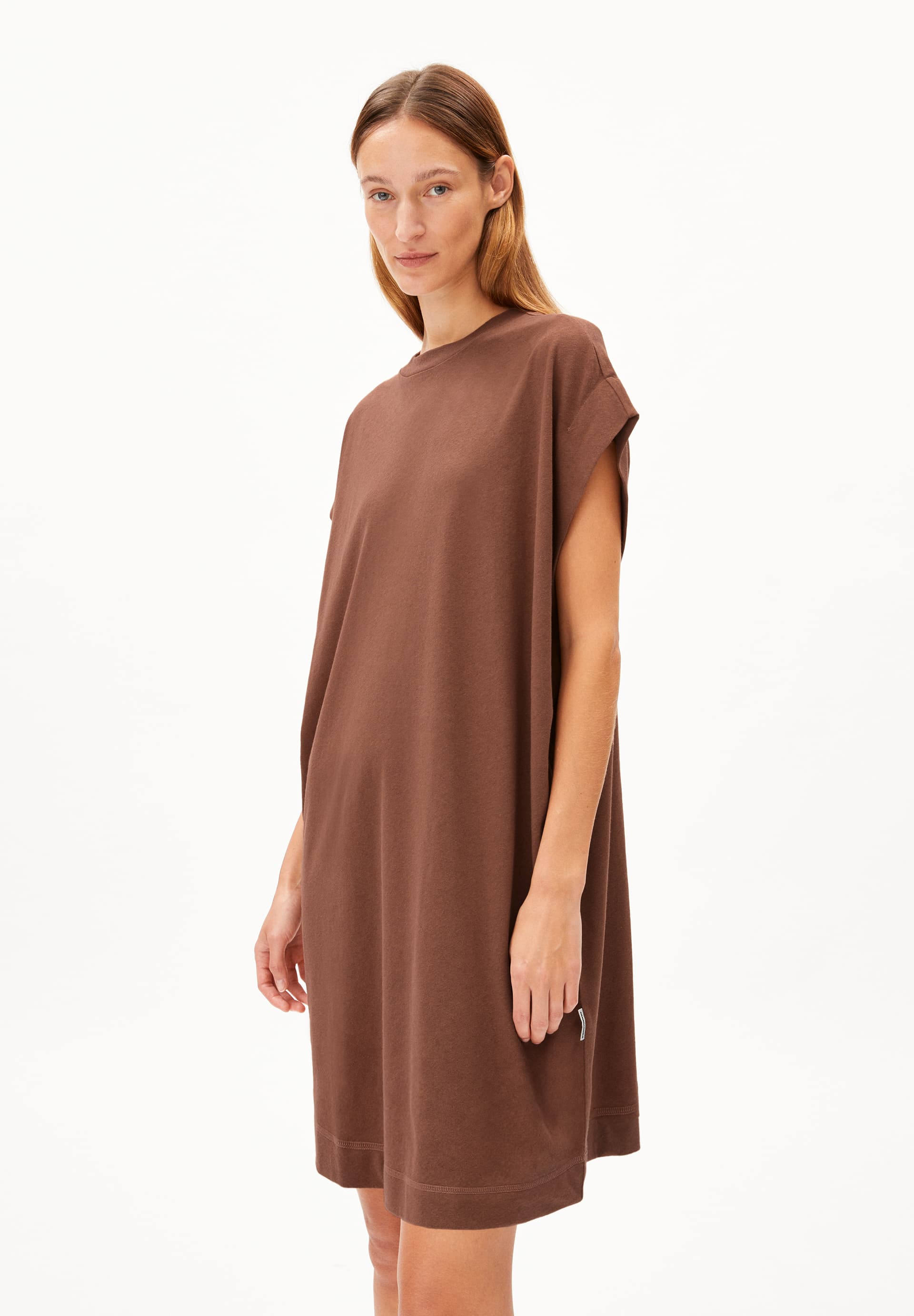 DAARIXA LINEN Jersey Dress Oversized Fit made of Linen-Mix