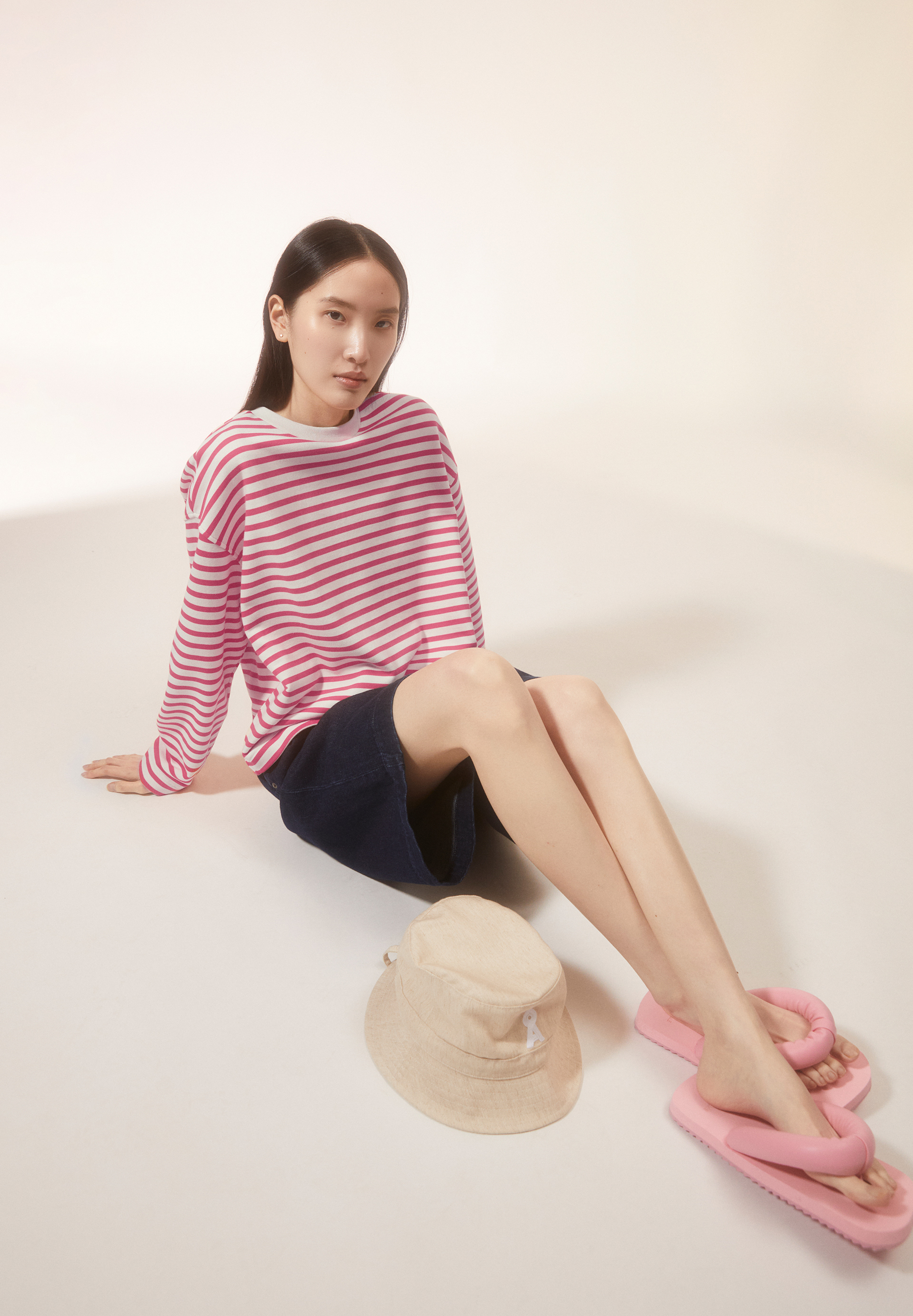 FRANKAA MAARLEN STRIPE Sweatshirt aus Bio-Baumwolle