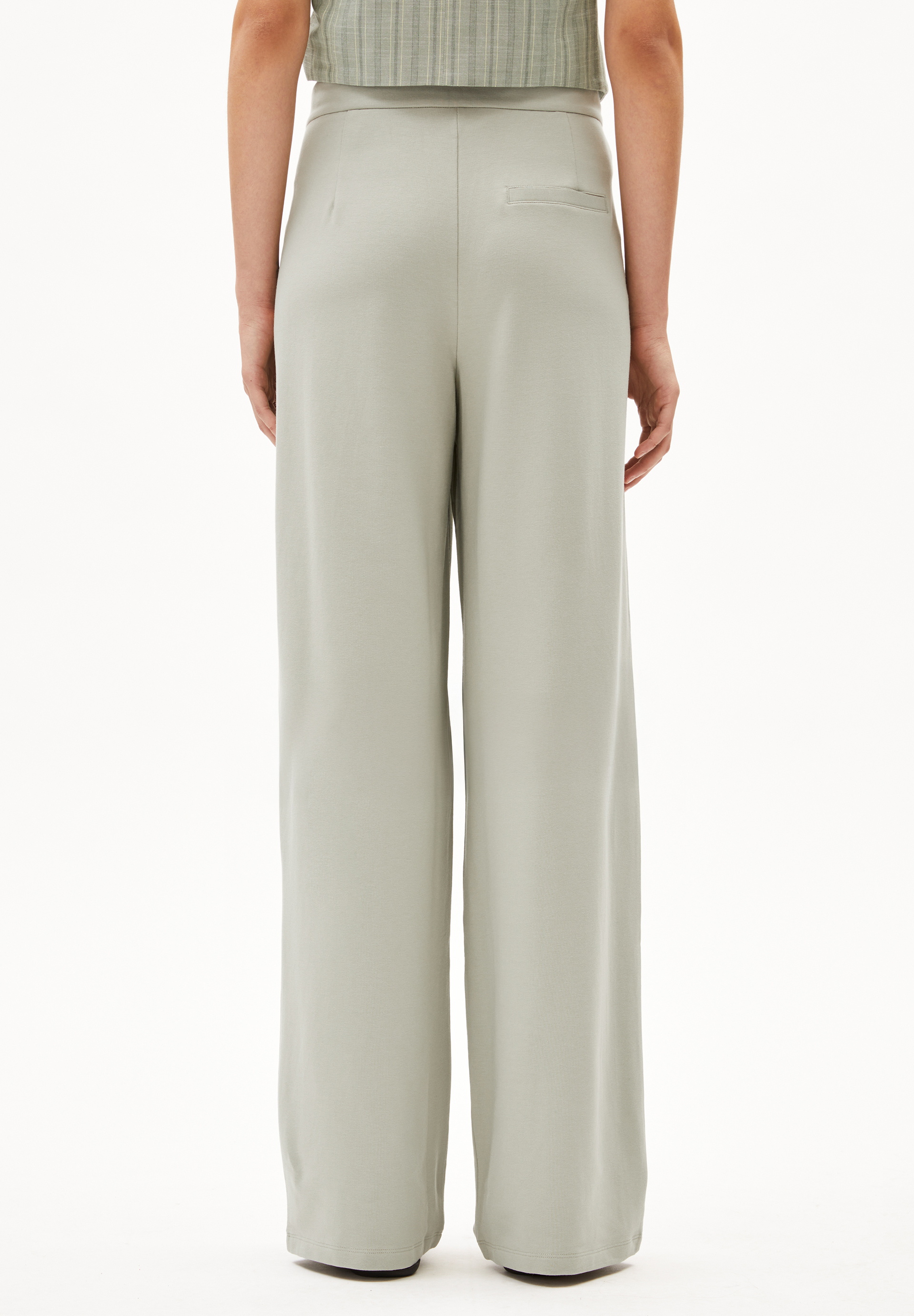 LIRAA LOU WIDELEG Jersey broek van biologische katoenmix