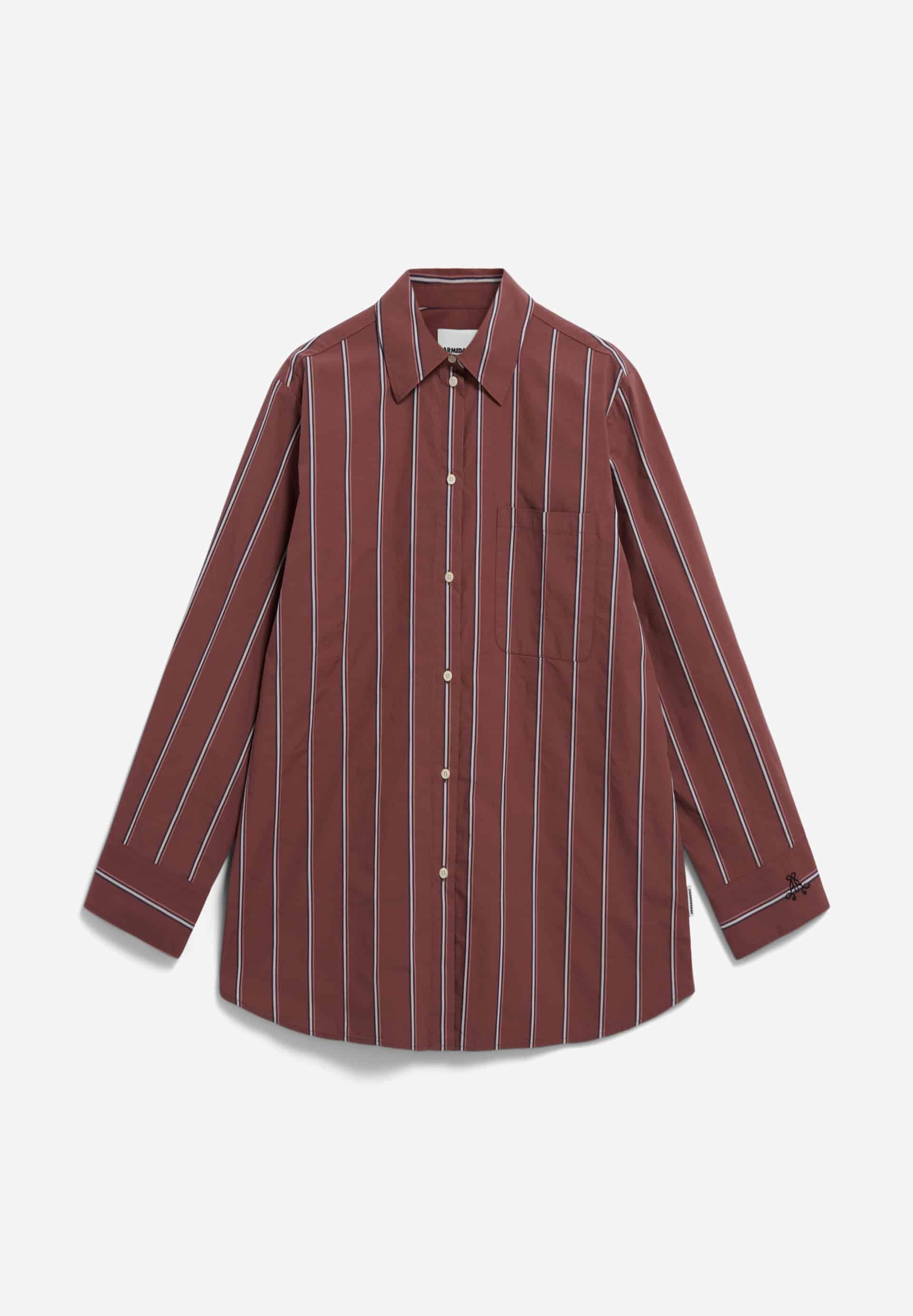 HALIAA STRIPED Blouse van biologisch katoen