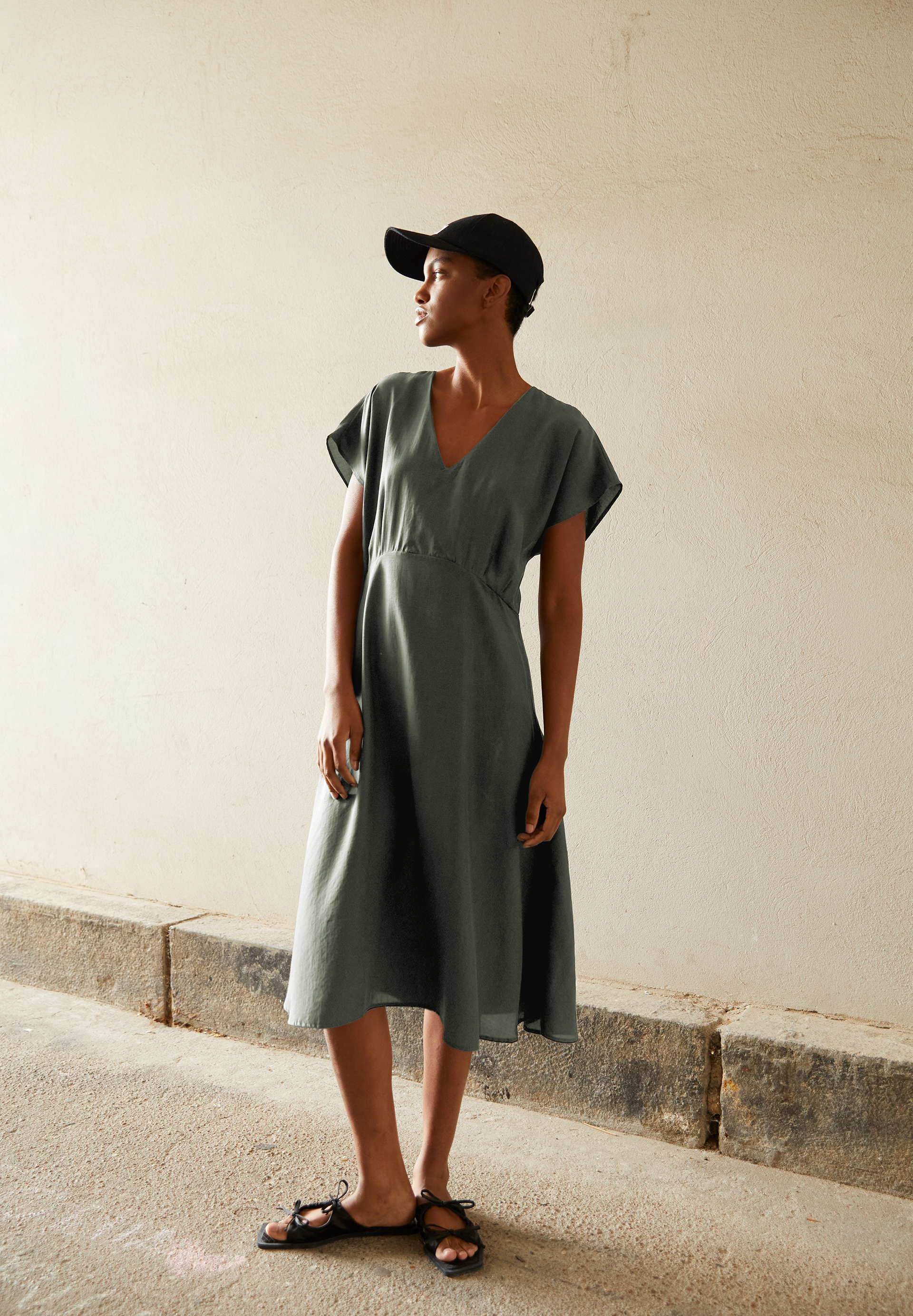 AALBINE Woven Dress Regular Fit made of TENCEL™ Lyocell Mix