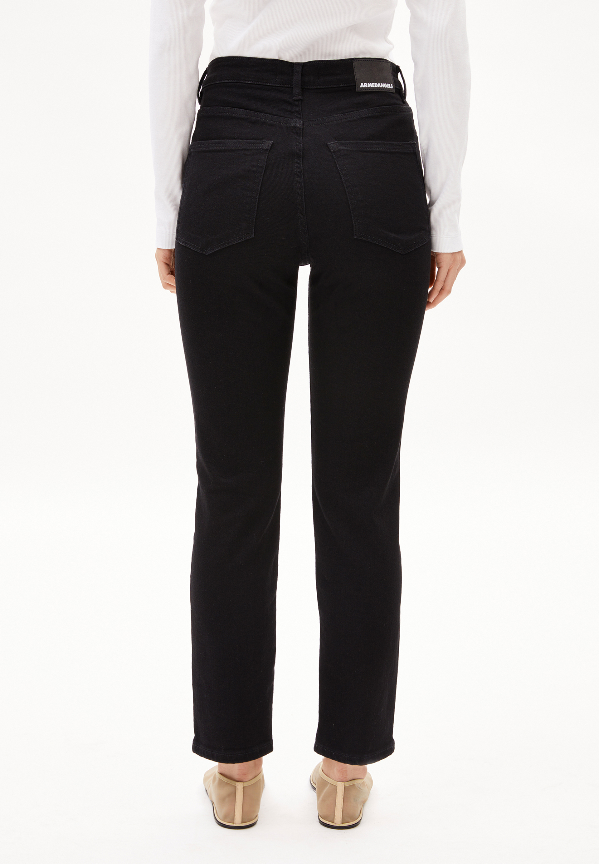 LEJAANI Jean slim en coton bio mélangé x-stretch