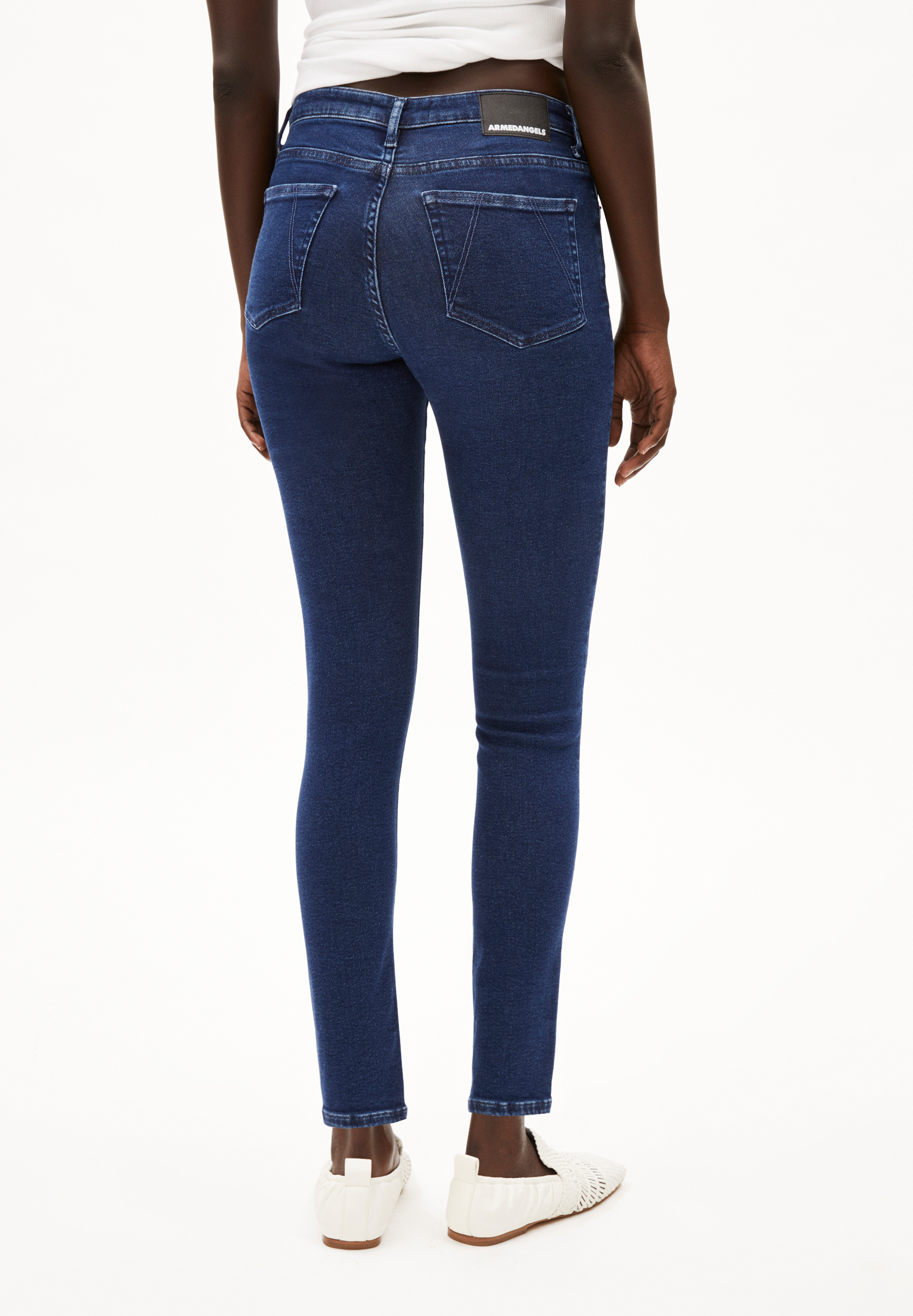 TILLAA Jean skinny taille mi-haute en mélange de coton biologique X-Stretch