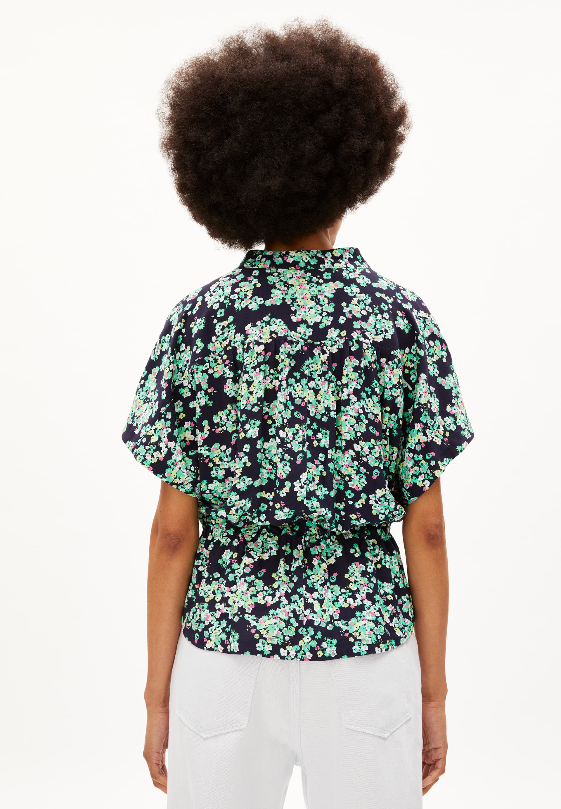 STAACY DITSY FLORAL Blouse met oversized fit van LENZING? ECOVERO? viscose