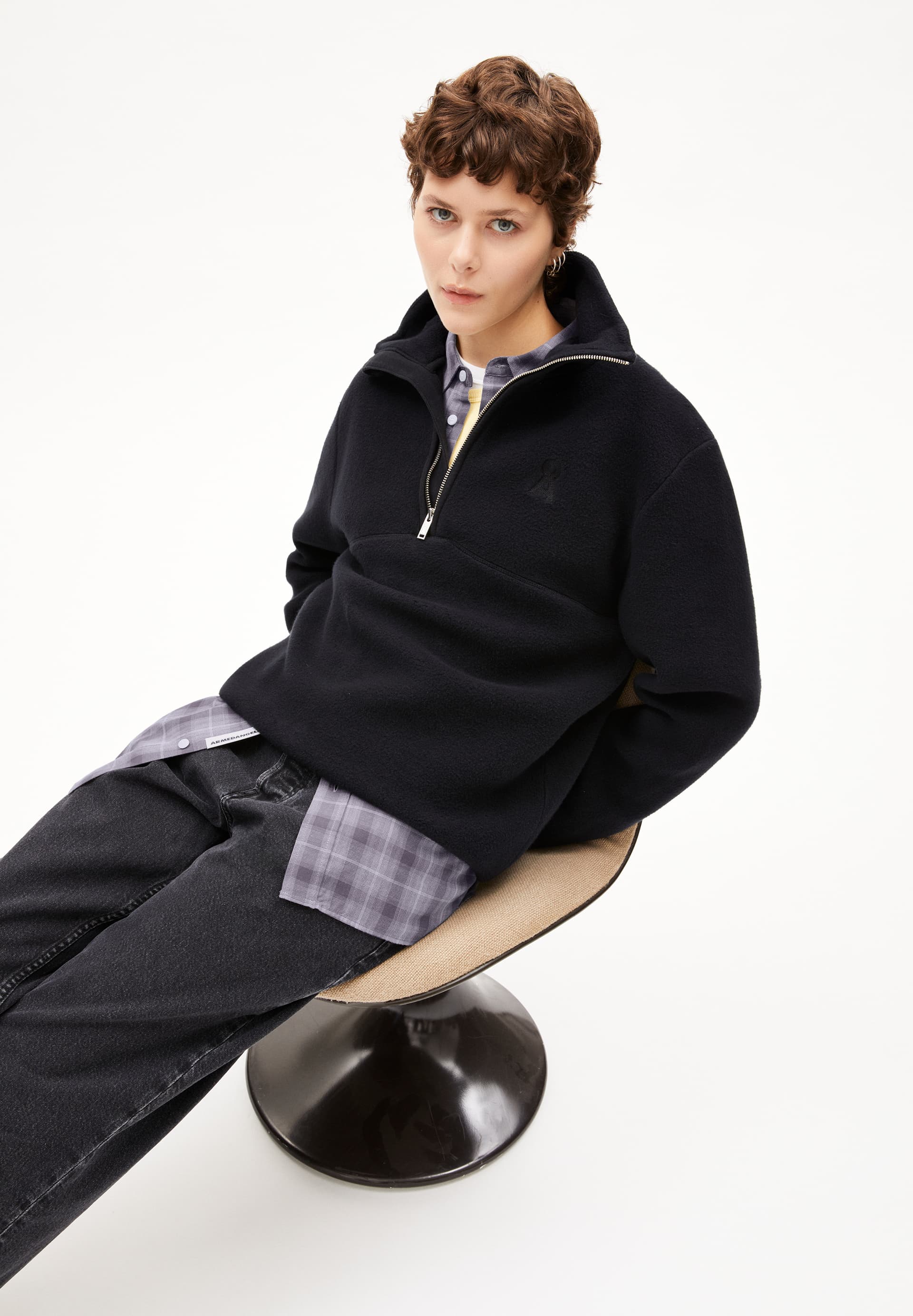 HAARLEENAA Fleece Sweatshirt made of Organic Cotton