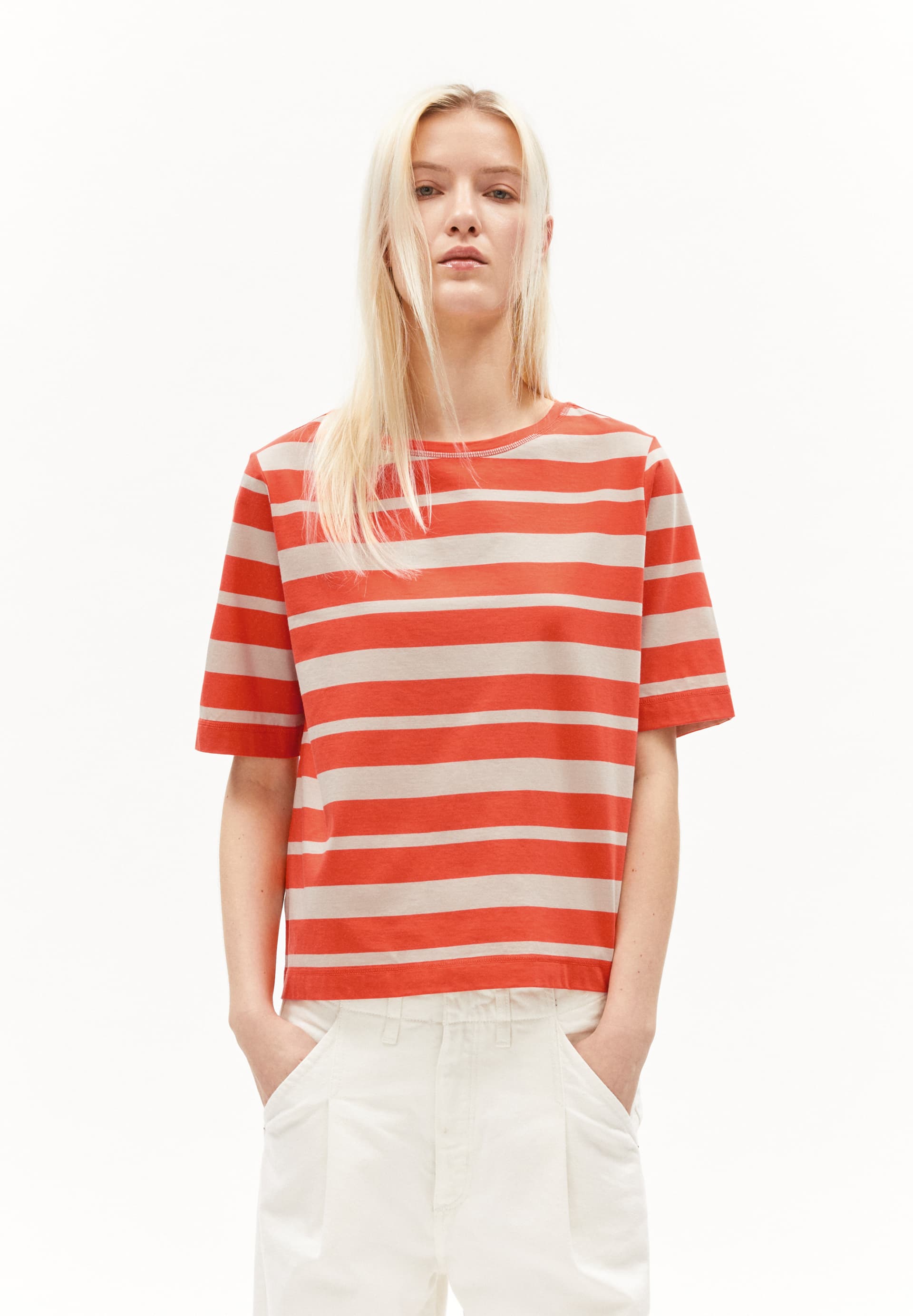 FINIAA BLOCK STRIPES T-Shirt Loose Fit made of Organic Cotton
