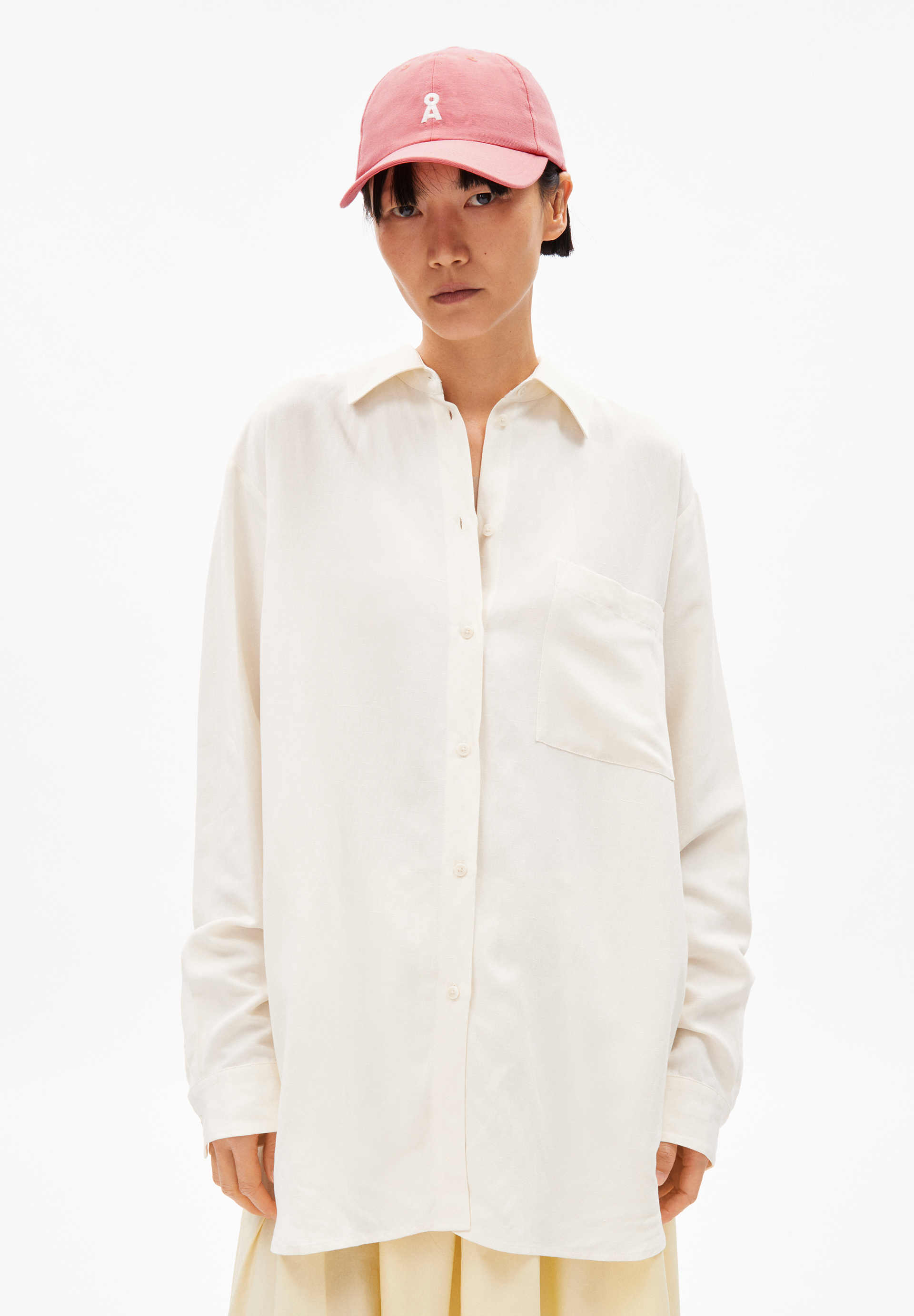 MAALGAA LINO Blouse en lin mélangé