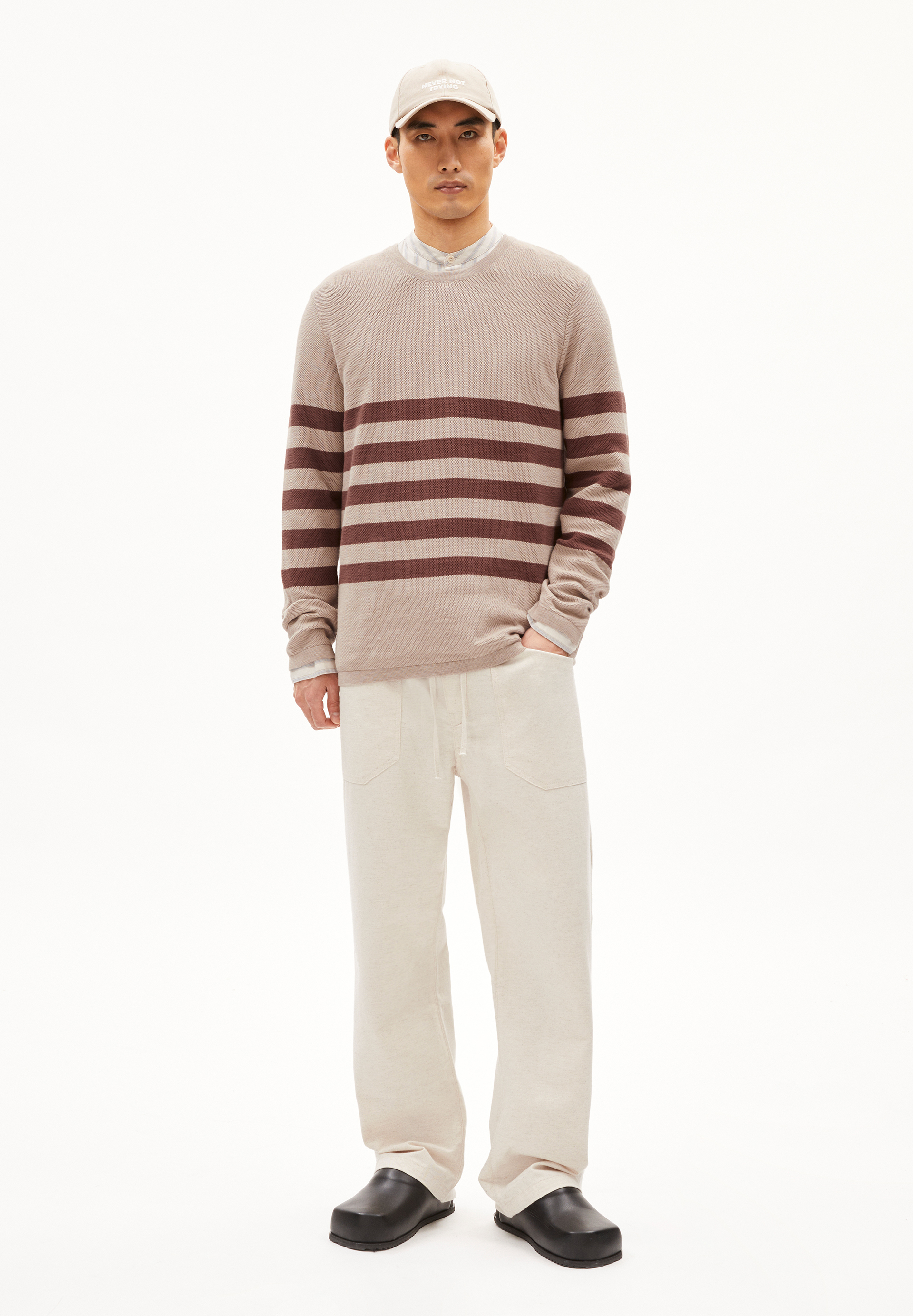 TOLAA STRIPES Pullover Regular Fit aus Bio-Baumwolle