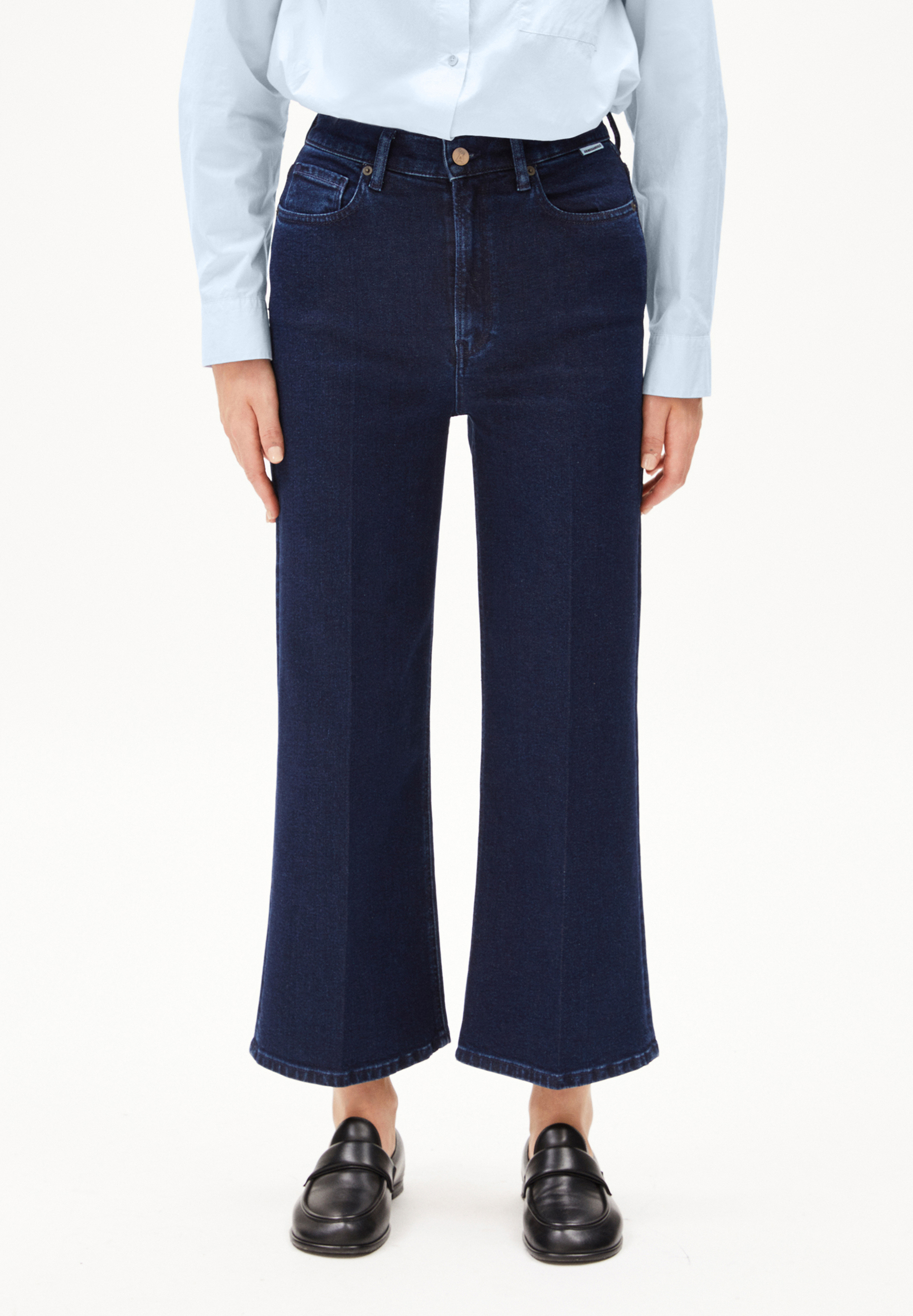 MURLIAA CROPPED Jean large en coton mélangé recyclé stretch confort