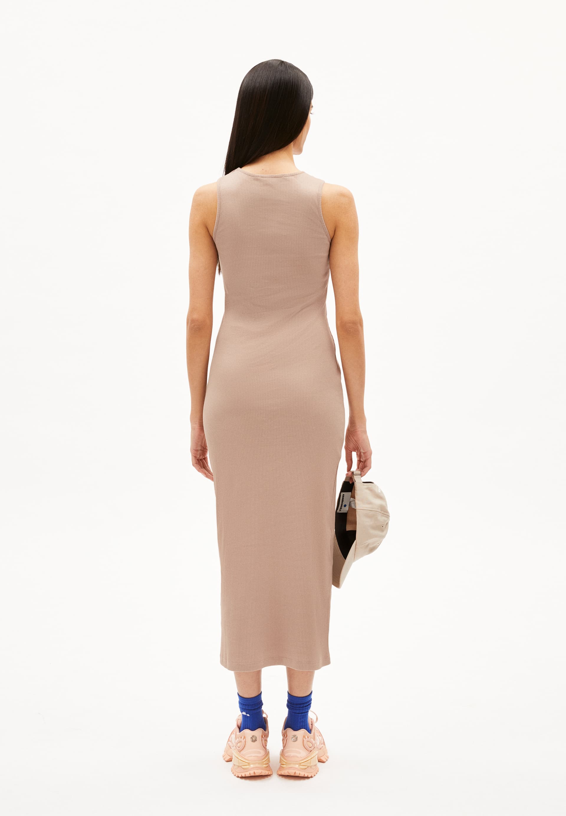 ESILAA Rib-Jersey Dress Slim Fit made of Organic Cotton Mix