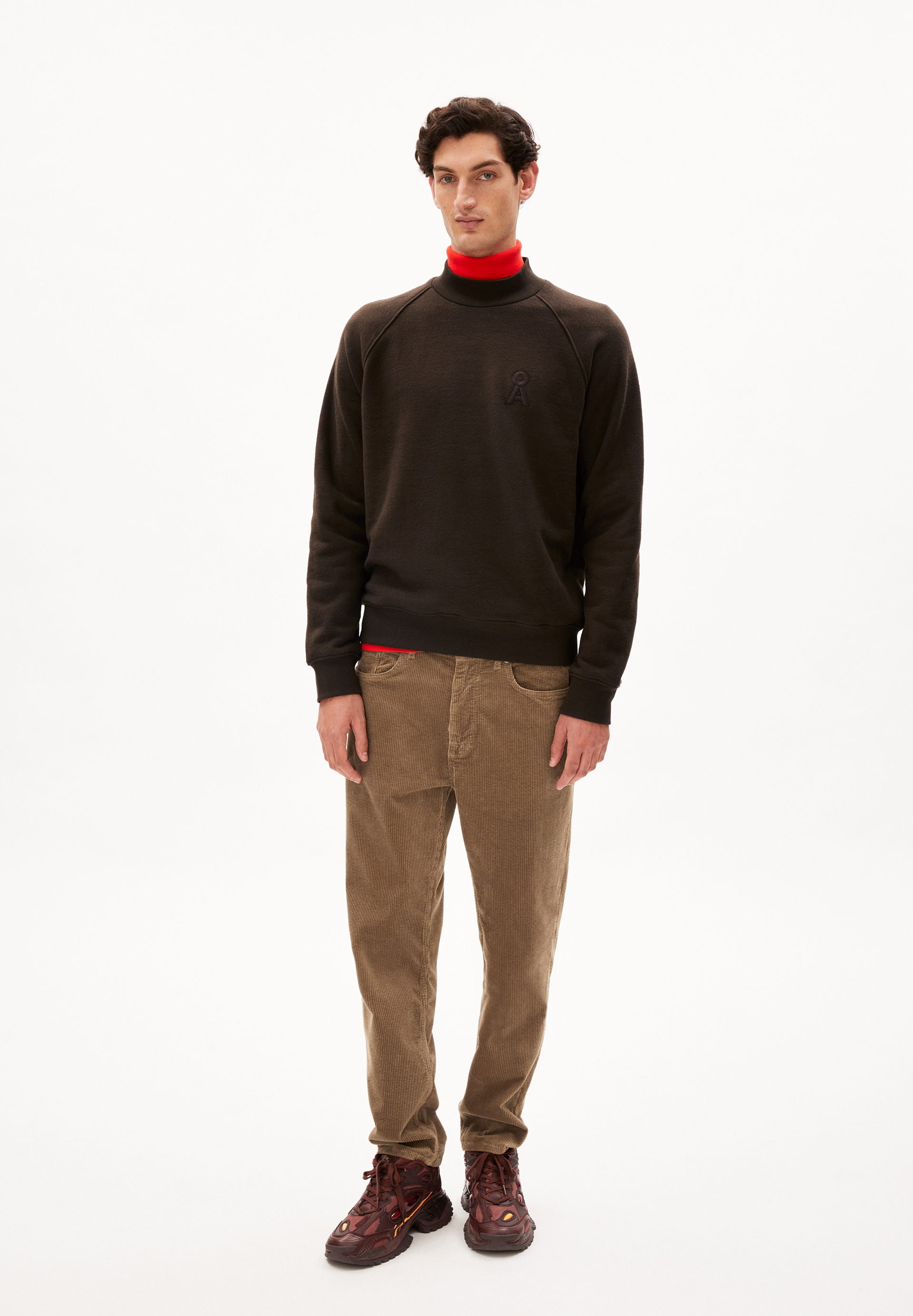 CAAYOS BRUSHED Sweatshirt Regular Fit aus Bio-Baumwolle