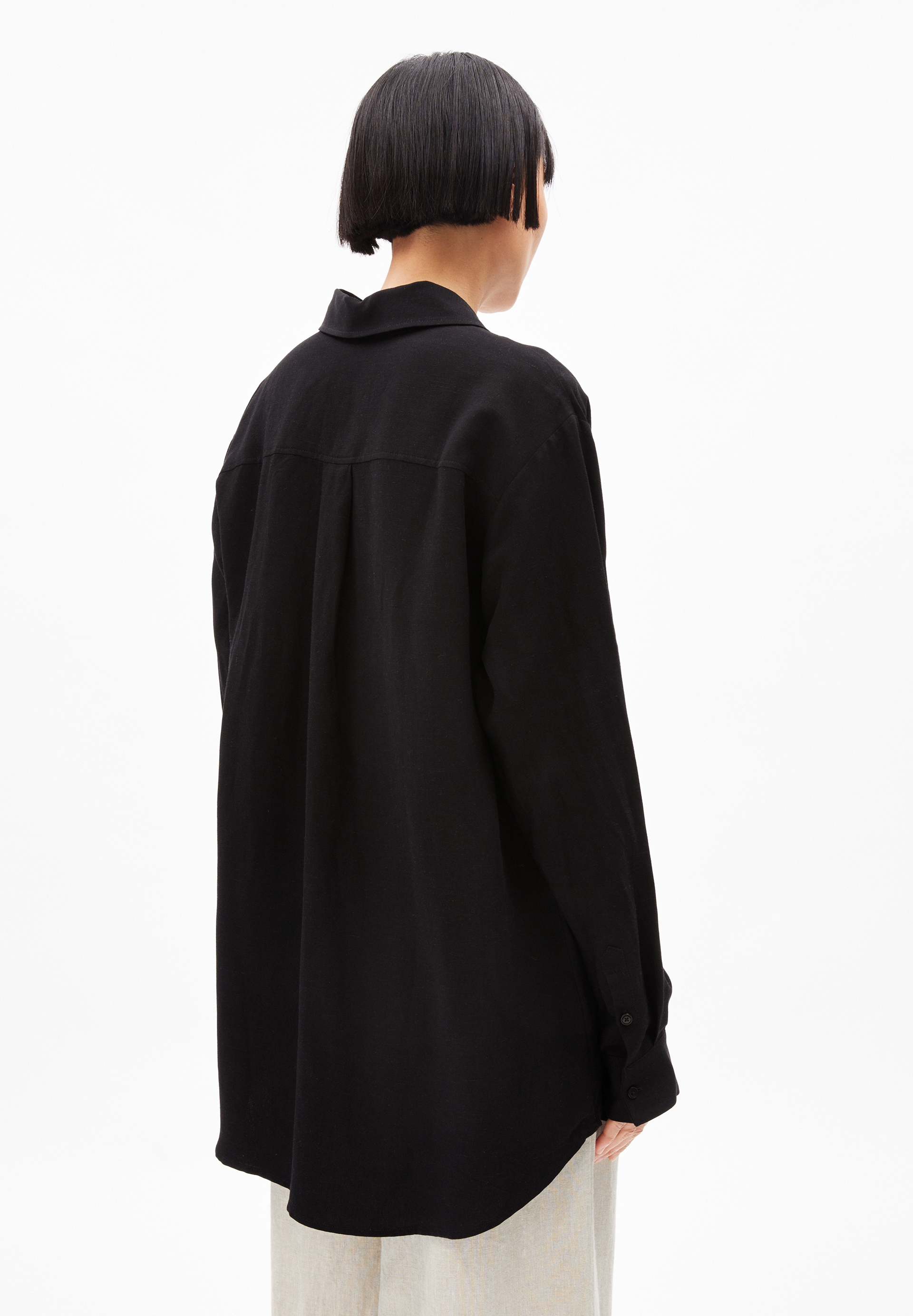 MAALGAA LINO Blouse en lin mélangé