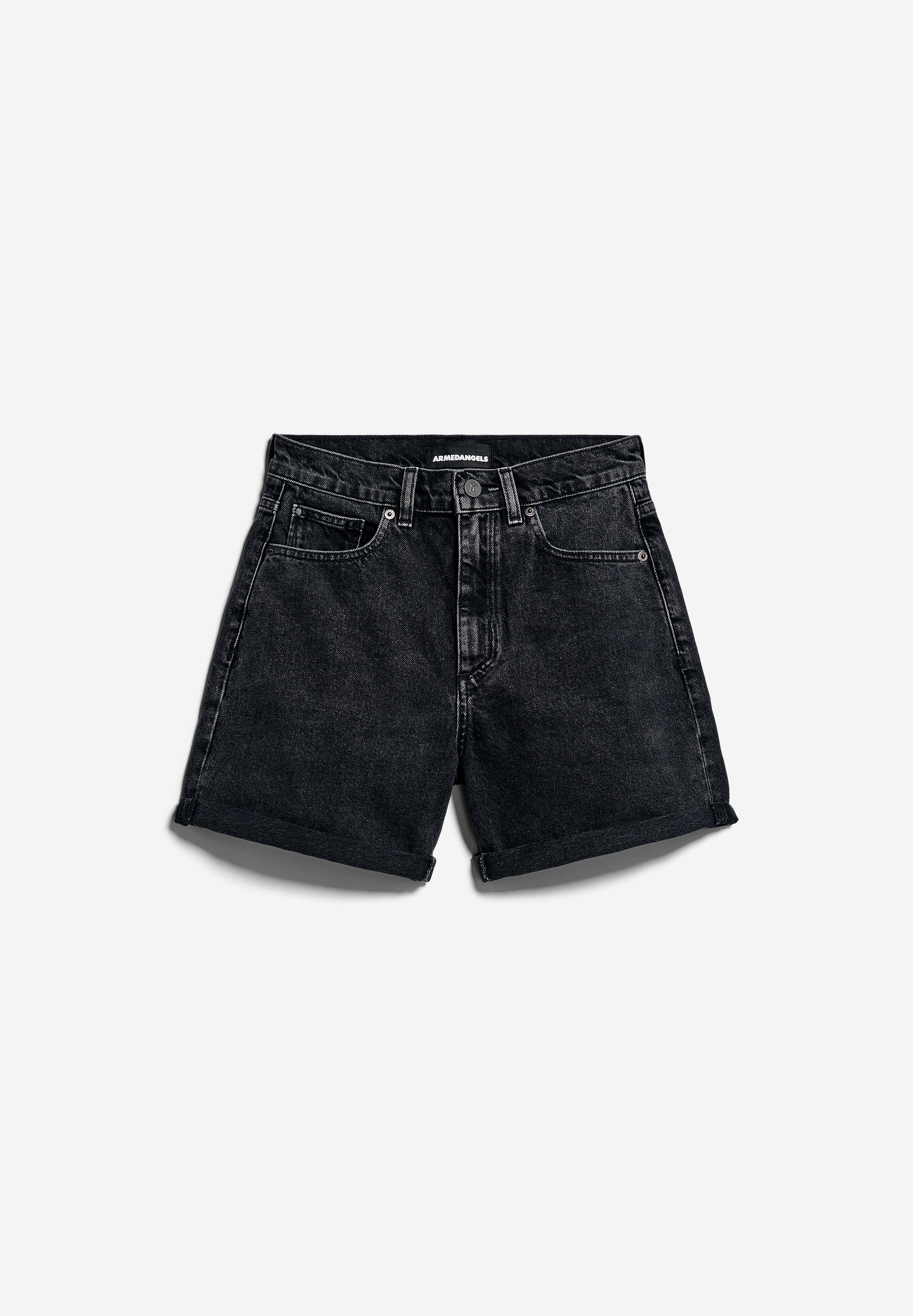 SHEAARI Jeansshort van gerecyclede katoenmix