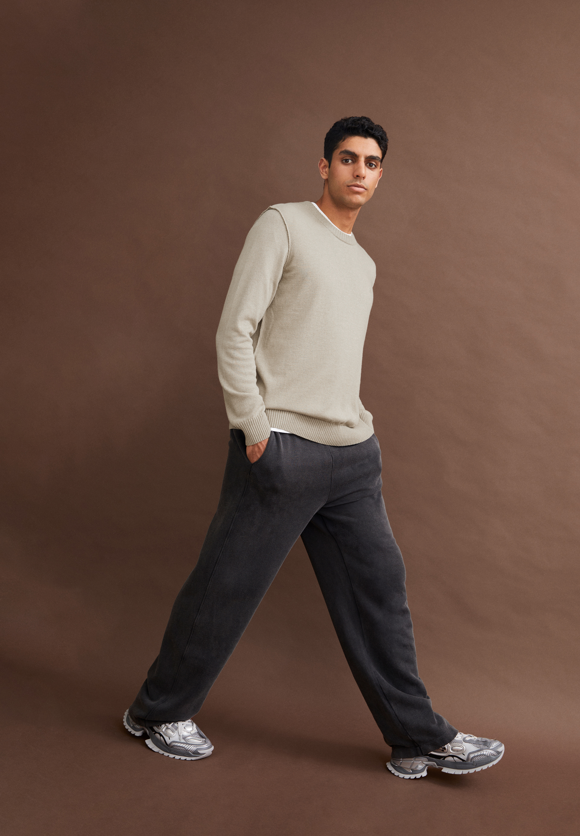 HORAACIOS Pull coupe standard en laine mérinos bio mélangée