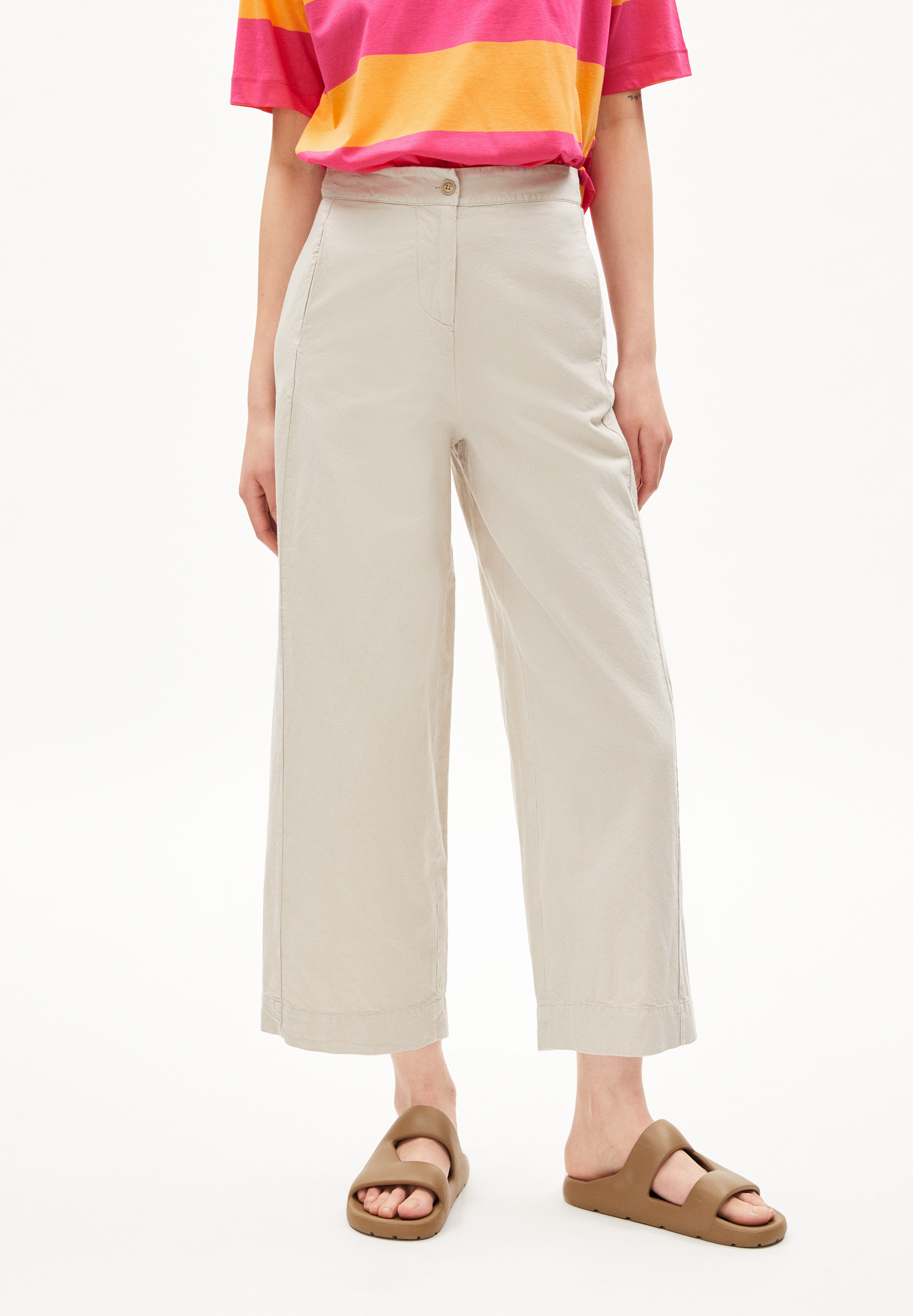 CARUNAA LINO Woven Pants Regular Fit made of Linen-Mix