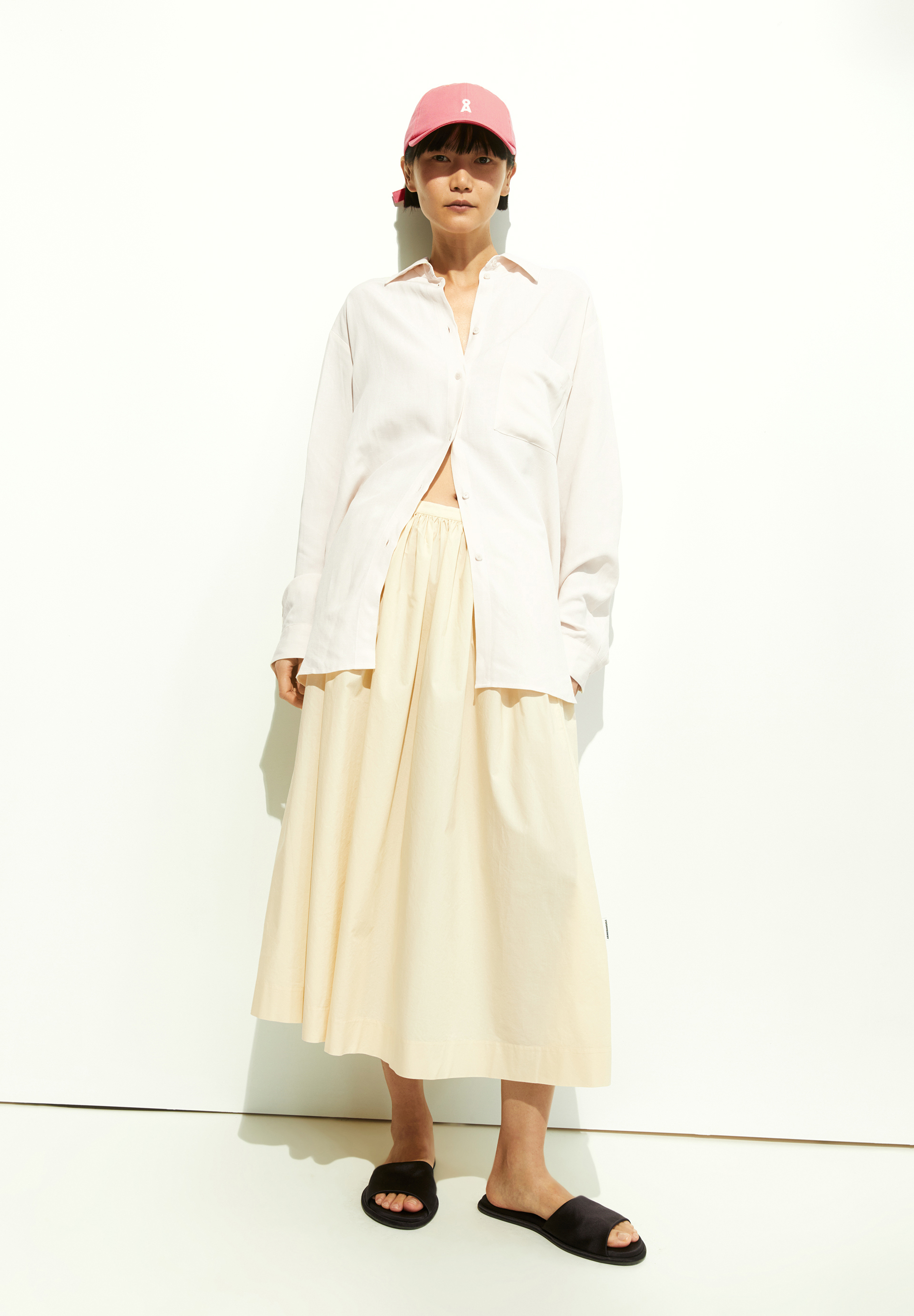 MAALGAA LINO Blouse en lin mélangé