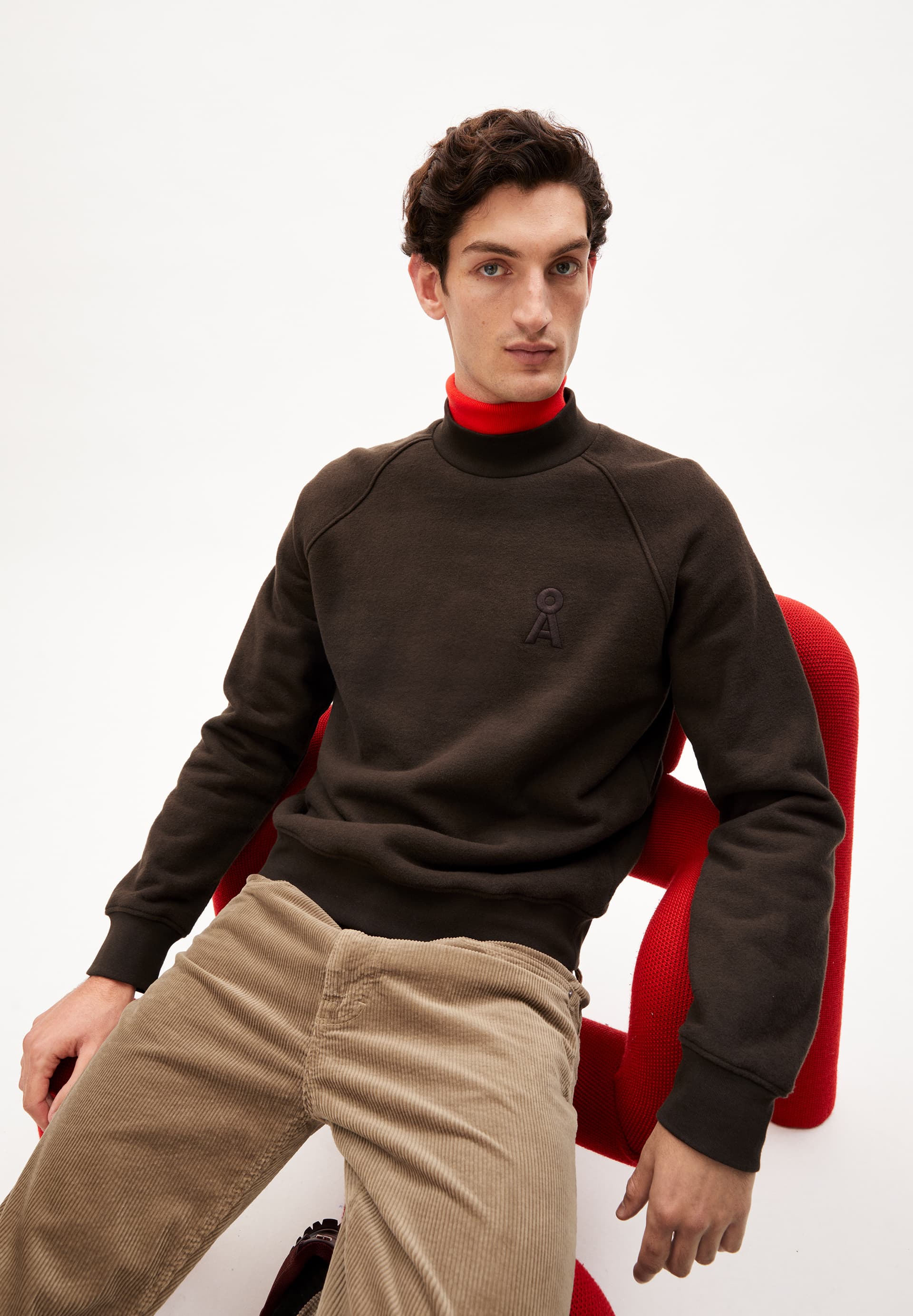 CAAYOS BRUSHED Sweatshirt Regular Fit aus Bio-Baumwolle