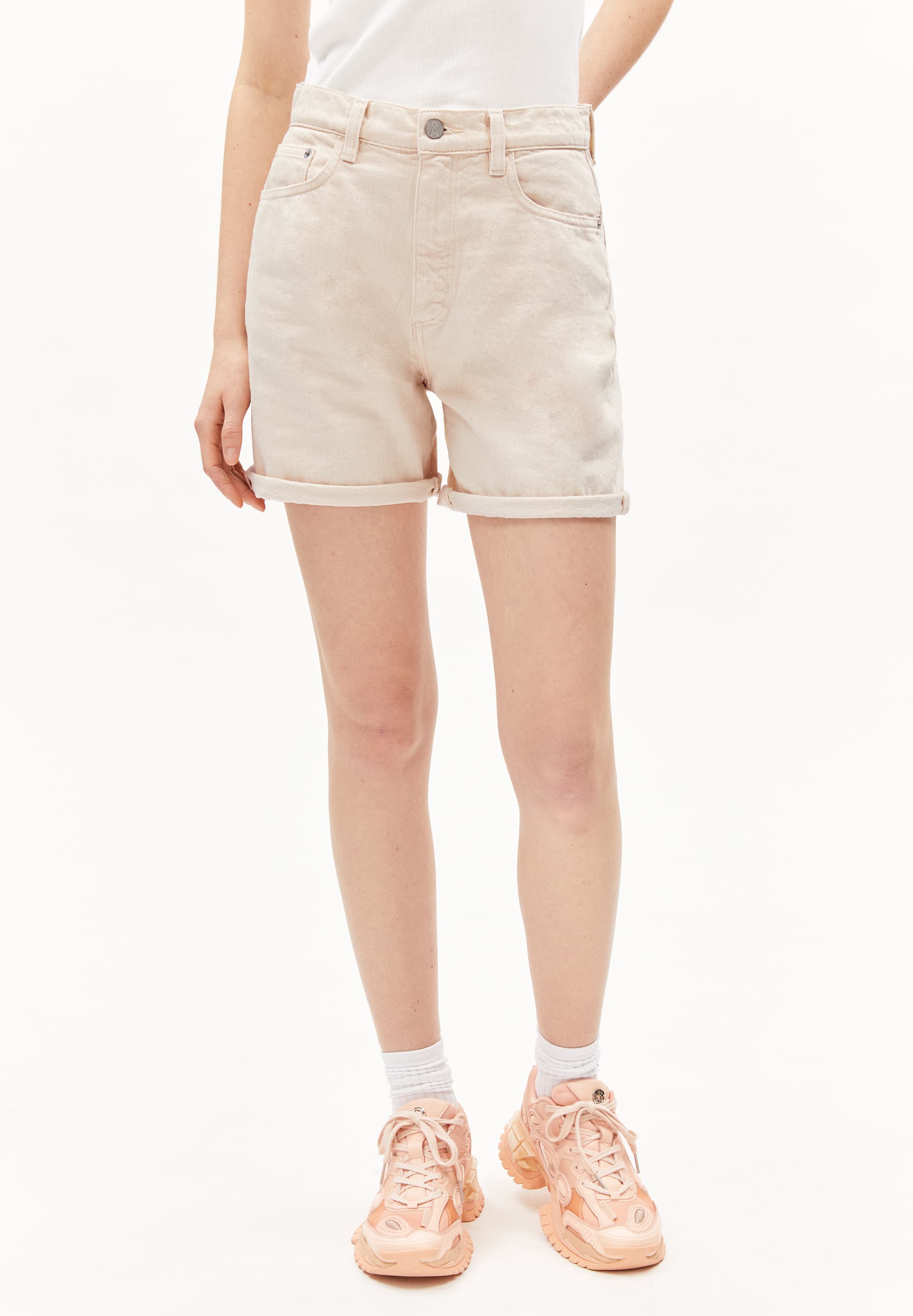 SHEAARI UNDYED Denim Shorts made of Organic Cotton Mix