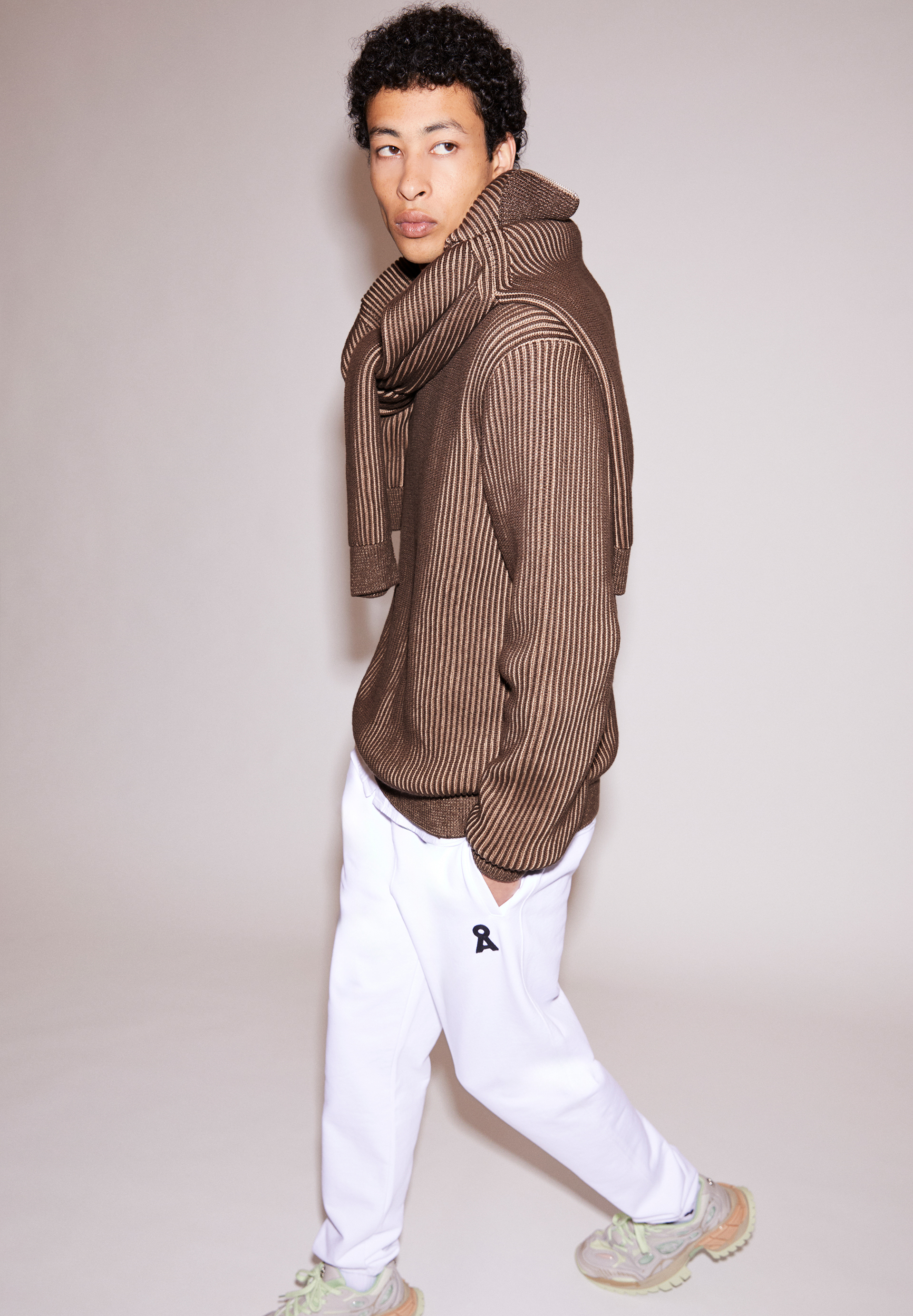 ANDRAAS Pull coupe standard en coton bio