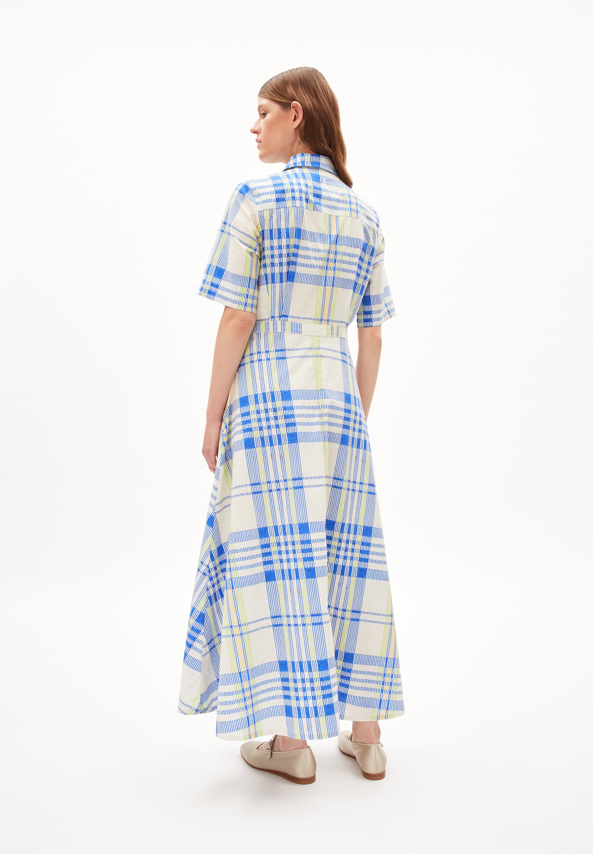 LORETAANA COLLEGE CHECK Woven Dress Regular Fit made of Organic Cottons