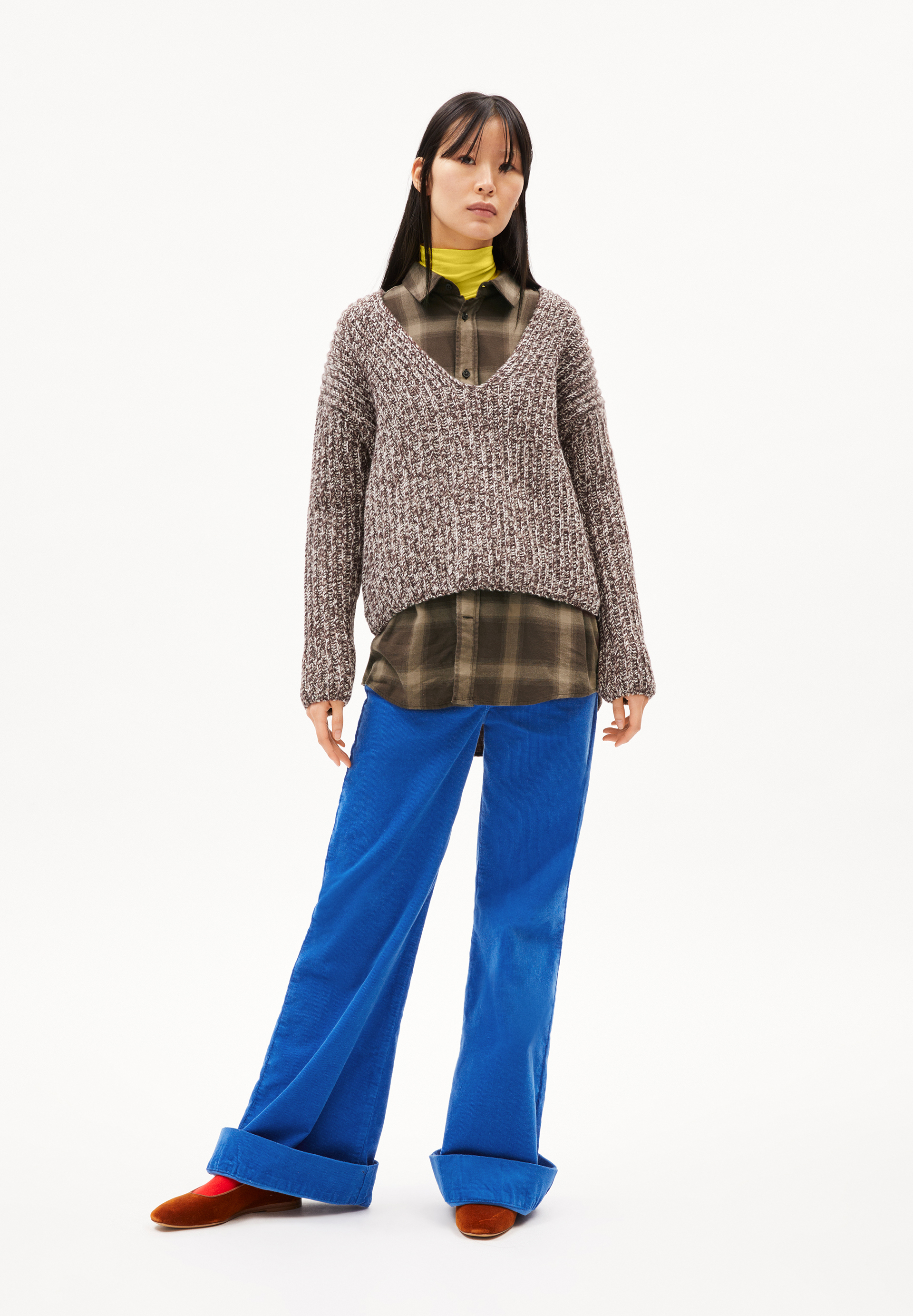 SAKIAA LEOPARD Knit Sweater Oversized Fit made of Organic Wool Mix