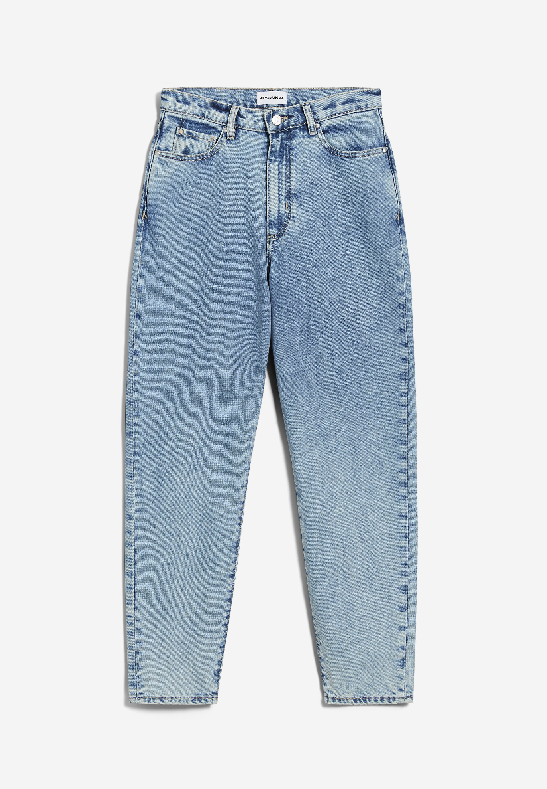 MAIRAA Jeans Mom Fit High Waist Ankle recycled Cotton Non-Stretch