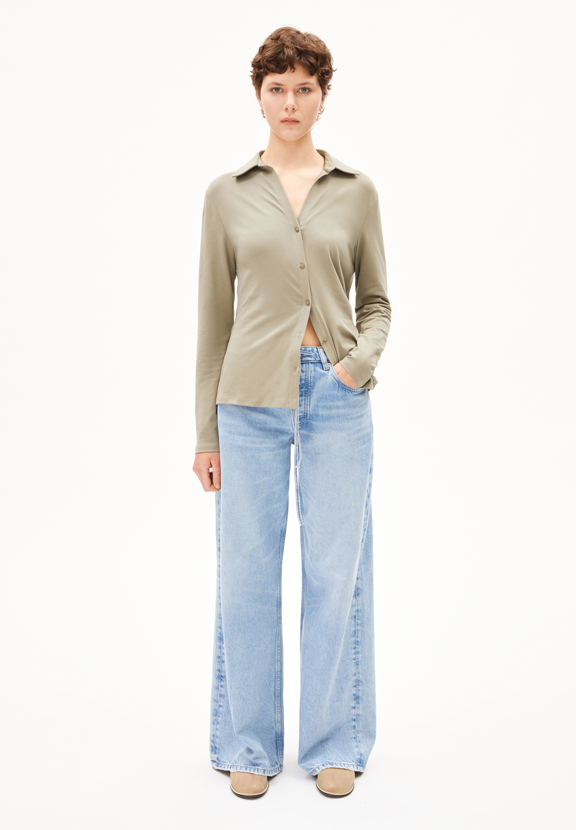 ASTRAEAAS Jean wide en mélange de coton biologique