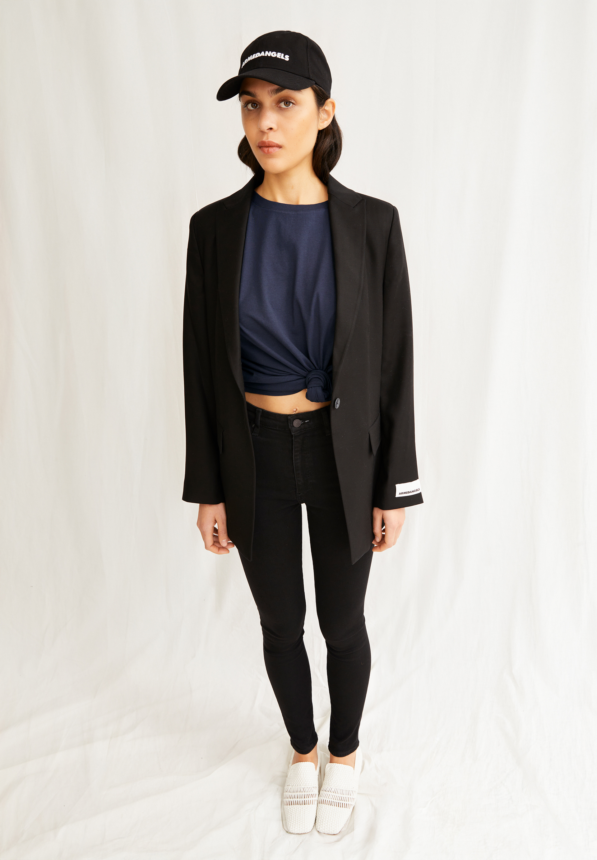 INGAA Jean skinny taille haute en coton bio mélangé x-stretch