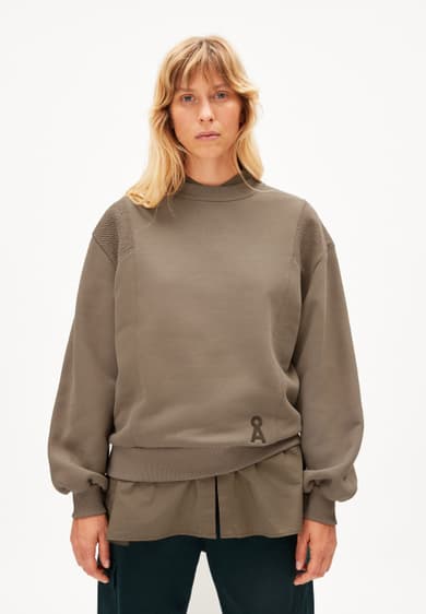 Round Neck Plain Women Sweatshirt : Fleece Cotton 260 GSM Brand, Size:  Small at Rs 402/piece in Thane