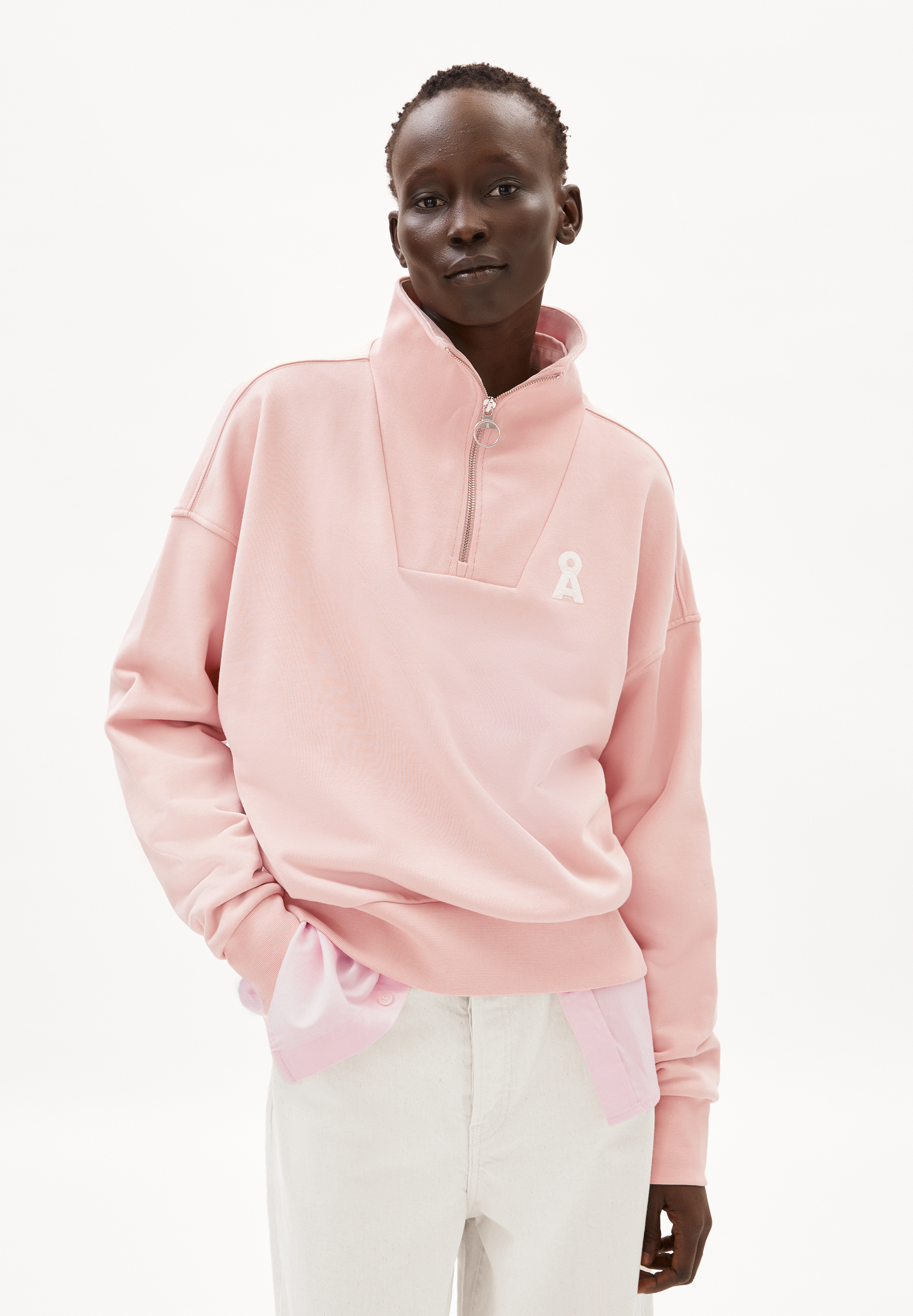 TARMENAA ICONIC Å - Frauen Oversized Fit Sweatshirt - rose