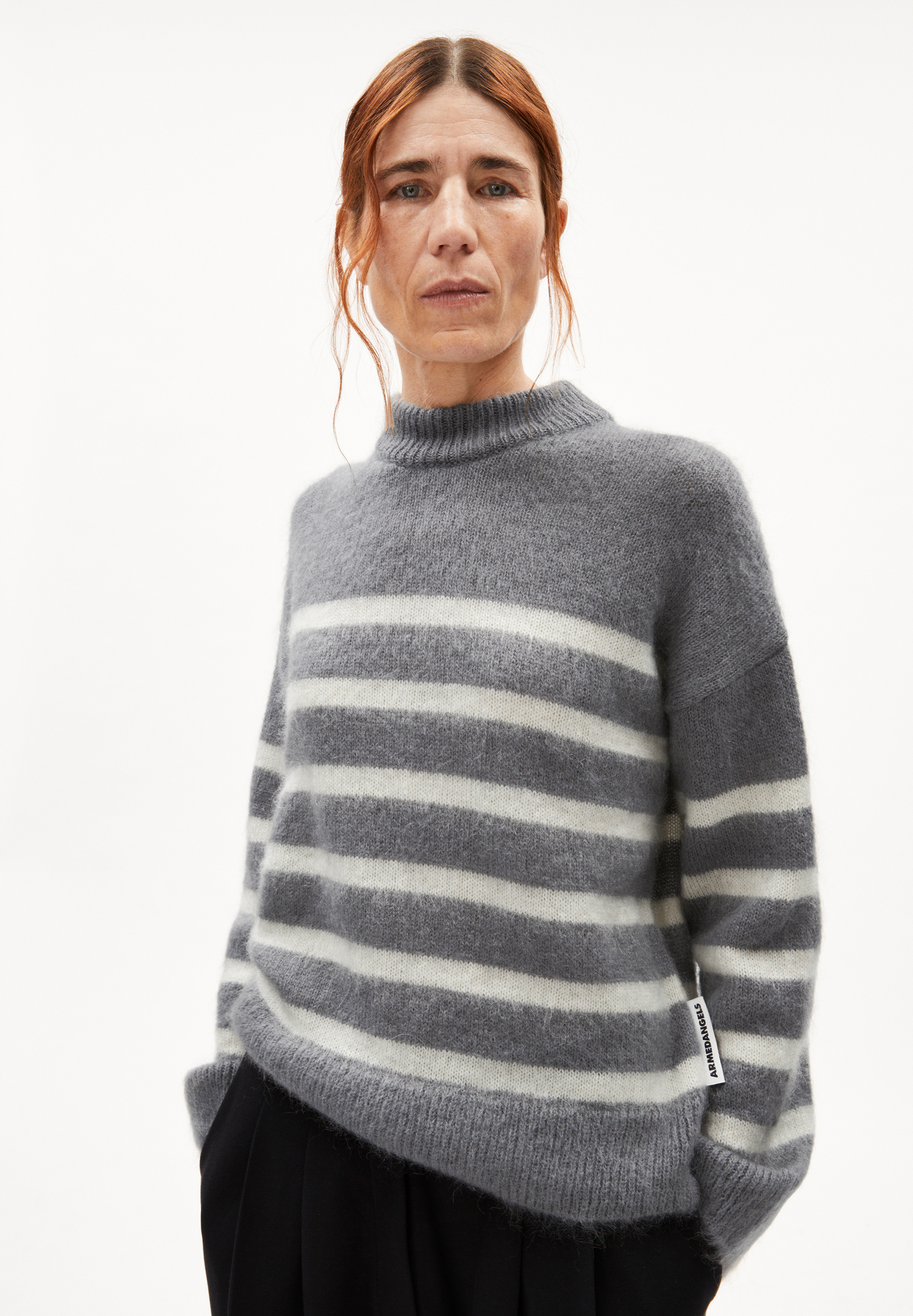 GWYNEIRAA STRIPES - Frauen Loose Fit Strickpullover - mehrfarbig