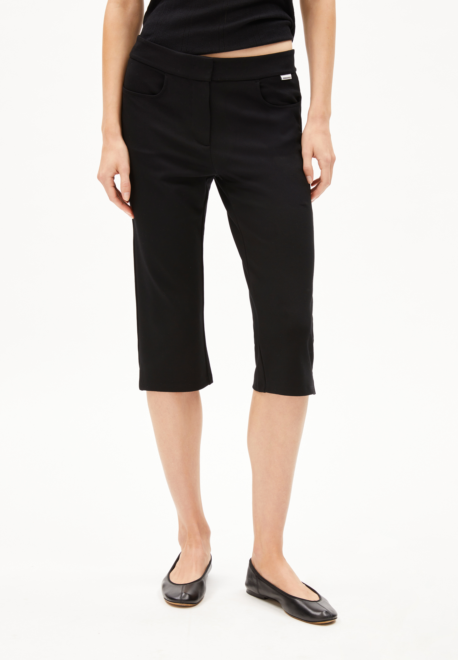 MOONBAA - Frauen Slim Fit Shorts - schwarz
