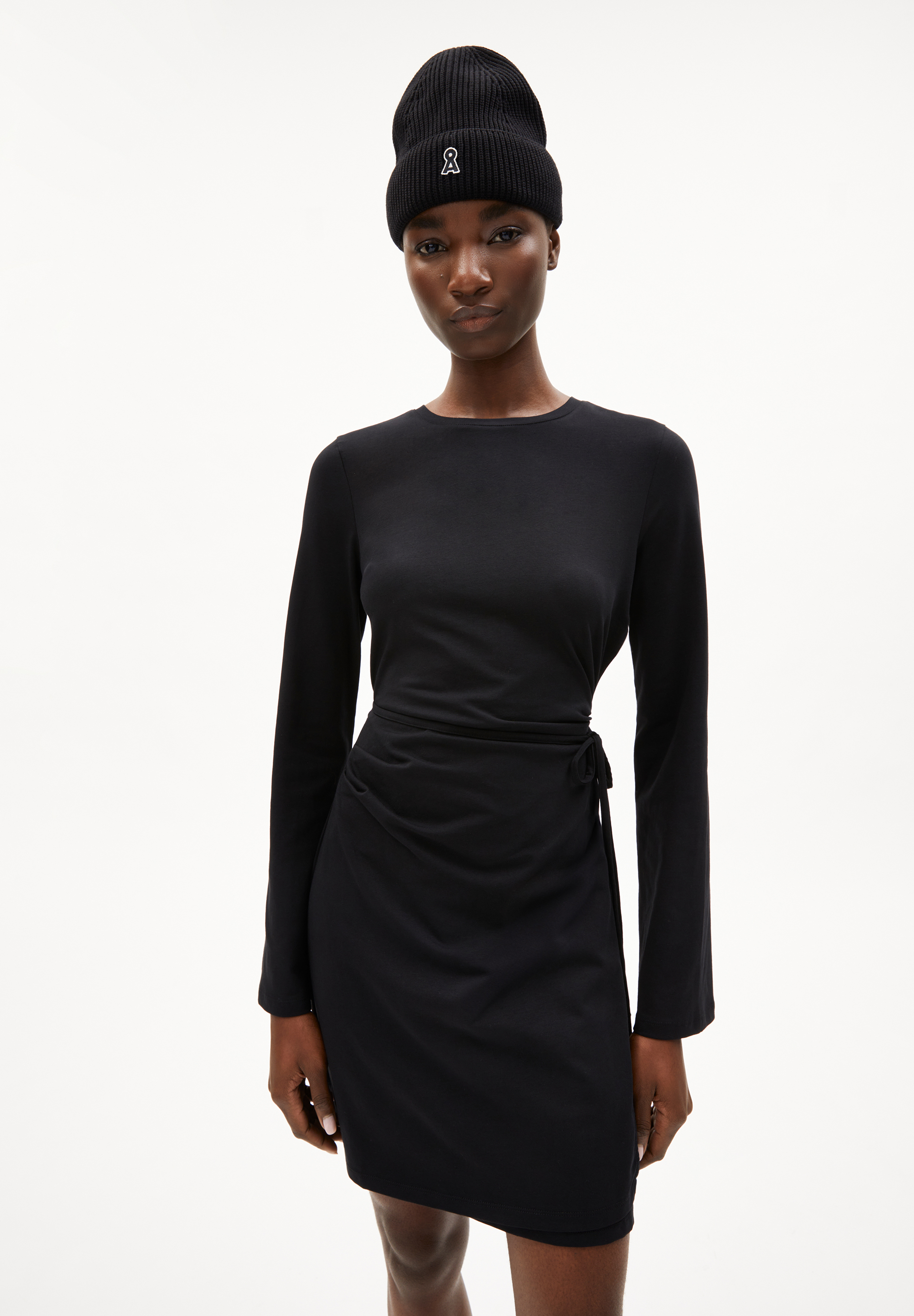 CEETAA - Frauen Slim Fit Kleid - schwarz