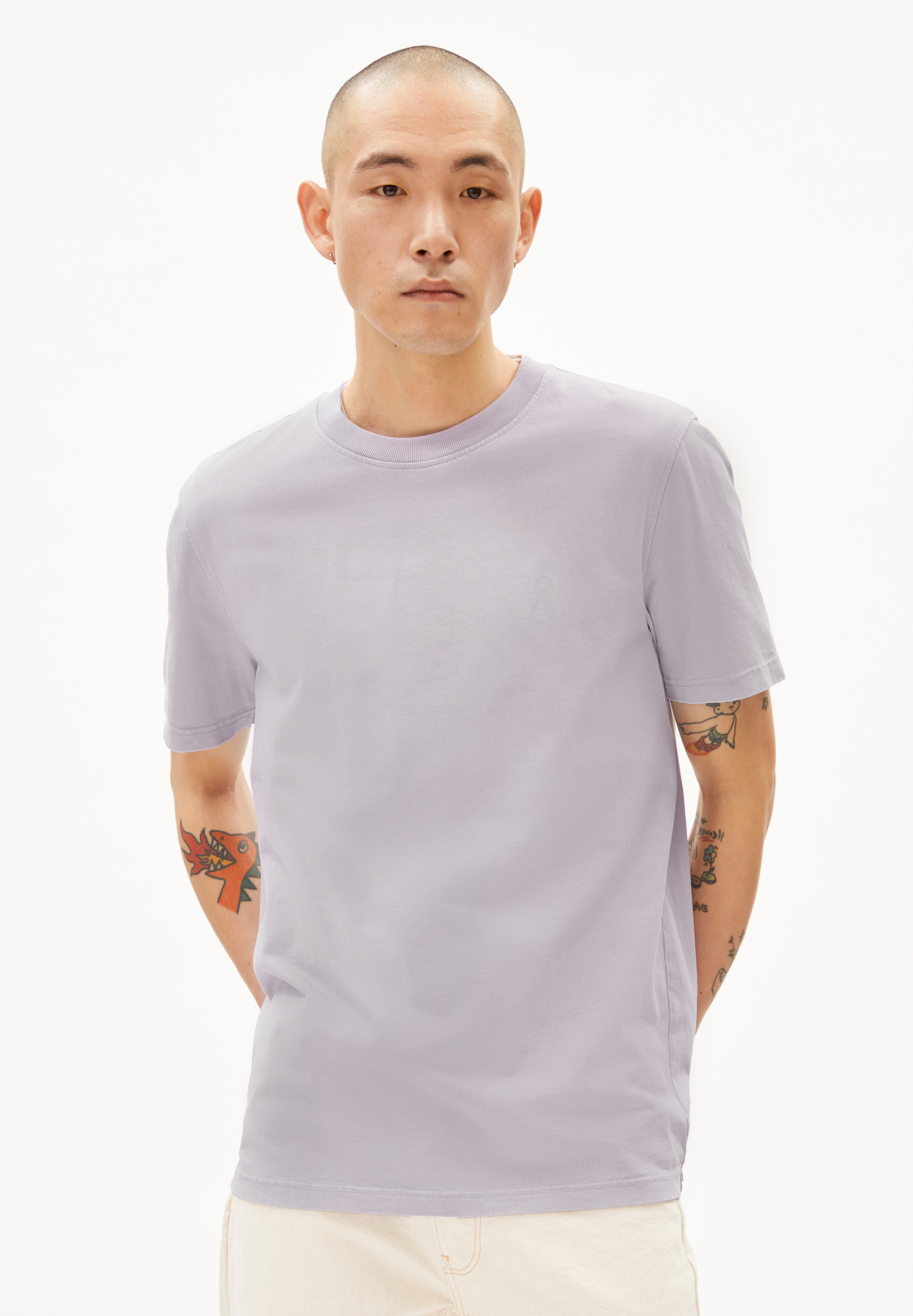 MAARKOS GMT DYE - Männer Relaxed Fit T-Shirt - lila