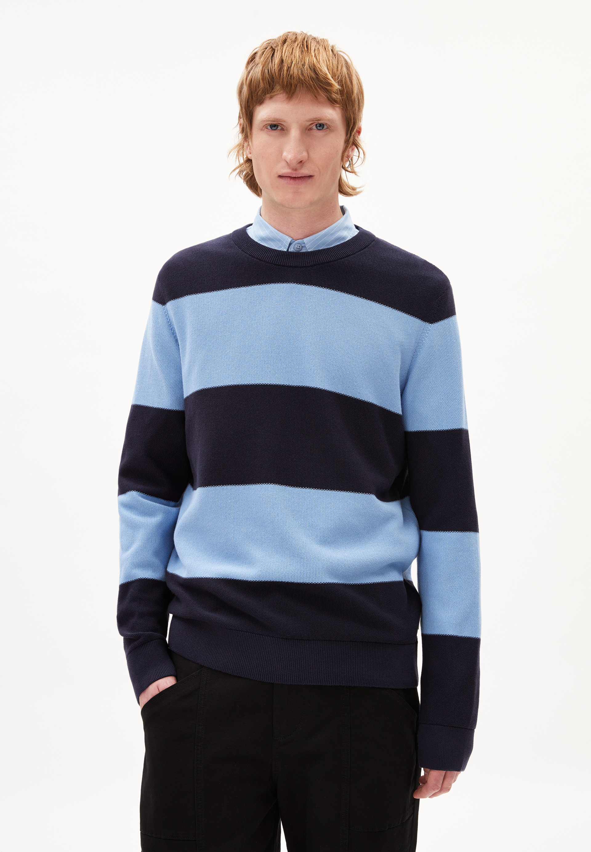 Men GRAANIO in night sky iceberg blue by ARMEDANGELS