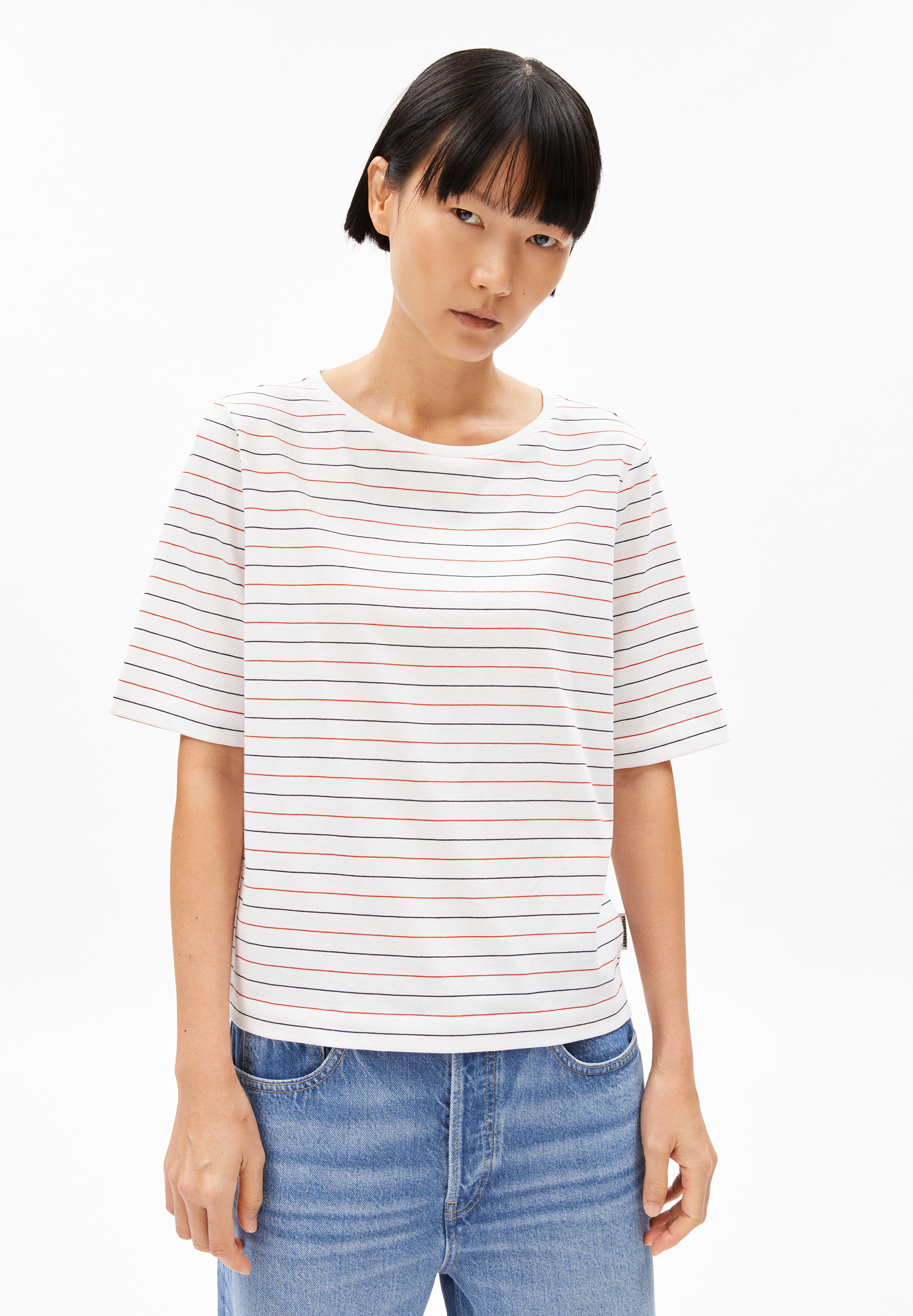 FINIAA FRENCH RIVIERAA - Frauen Loose Fit T-Shirt - mehrfarbig